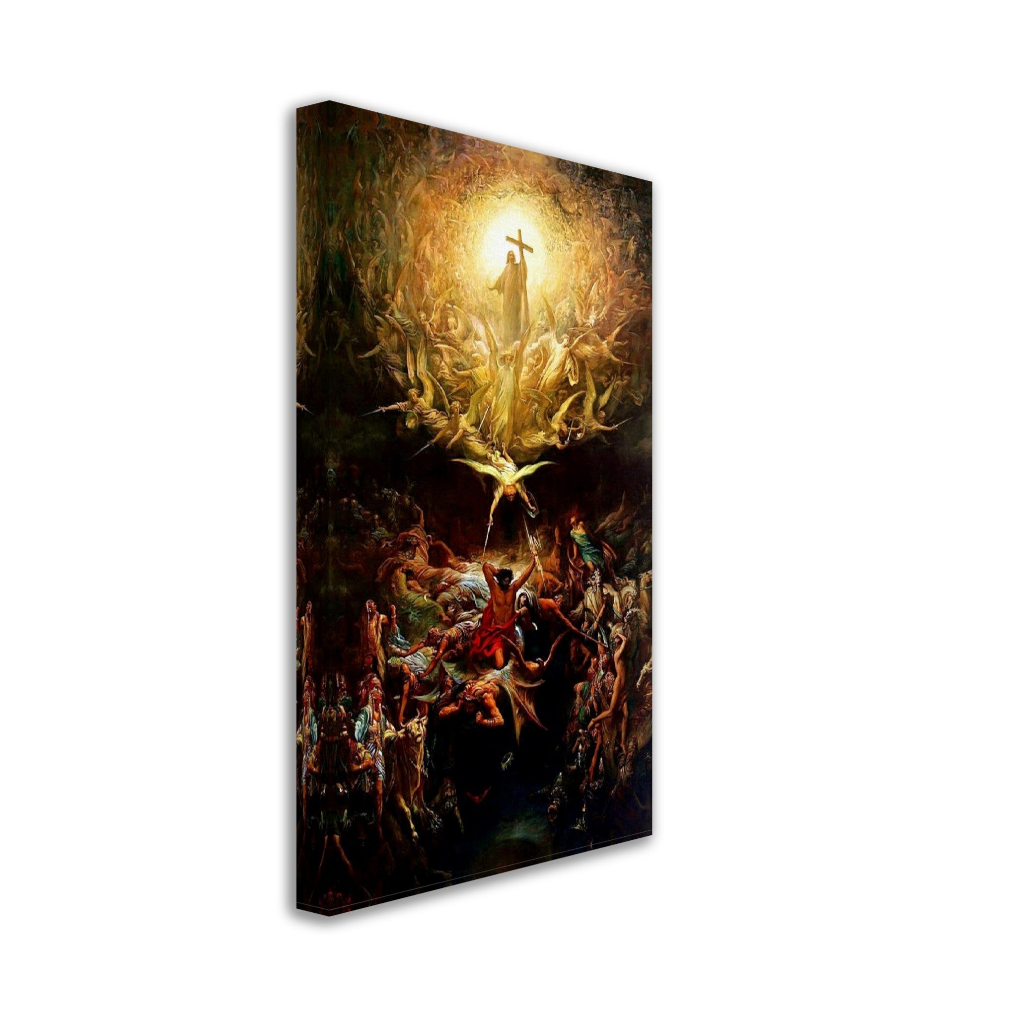 Christianity Canvas, The Triumph Of Christianity Over Paganism, Gustav Dore Canvas Print - WallArtPrints4U