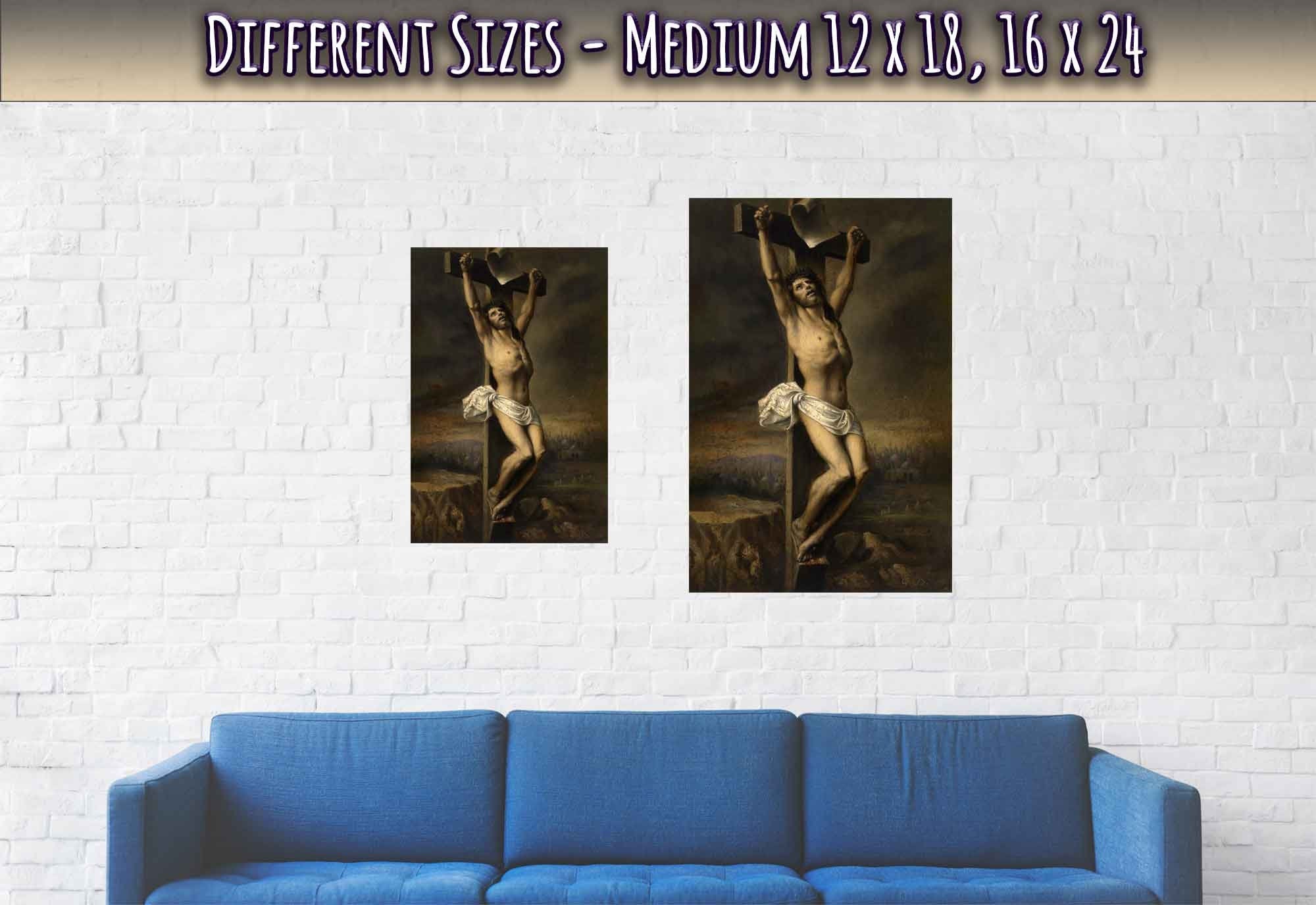 Christianity Poster, Christ On The Cross, Gustav Dore Print - WallArtPrints4U