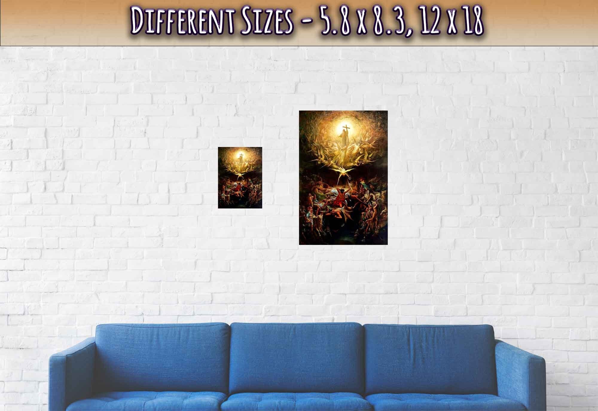 Christianity Poster, The Triumph Of Christianity Over Paganism, Gustav Dore Print - WallArtPrints4U