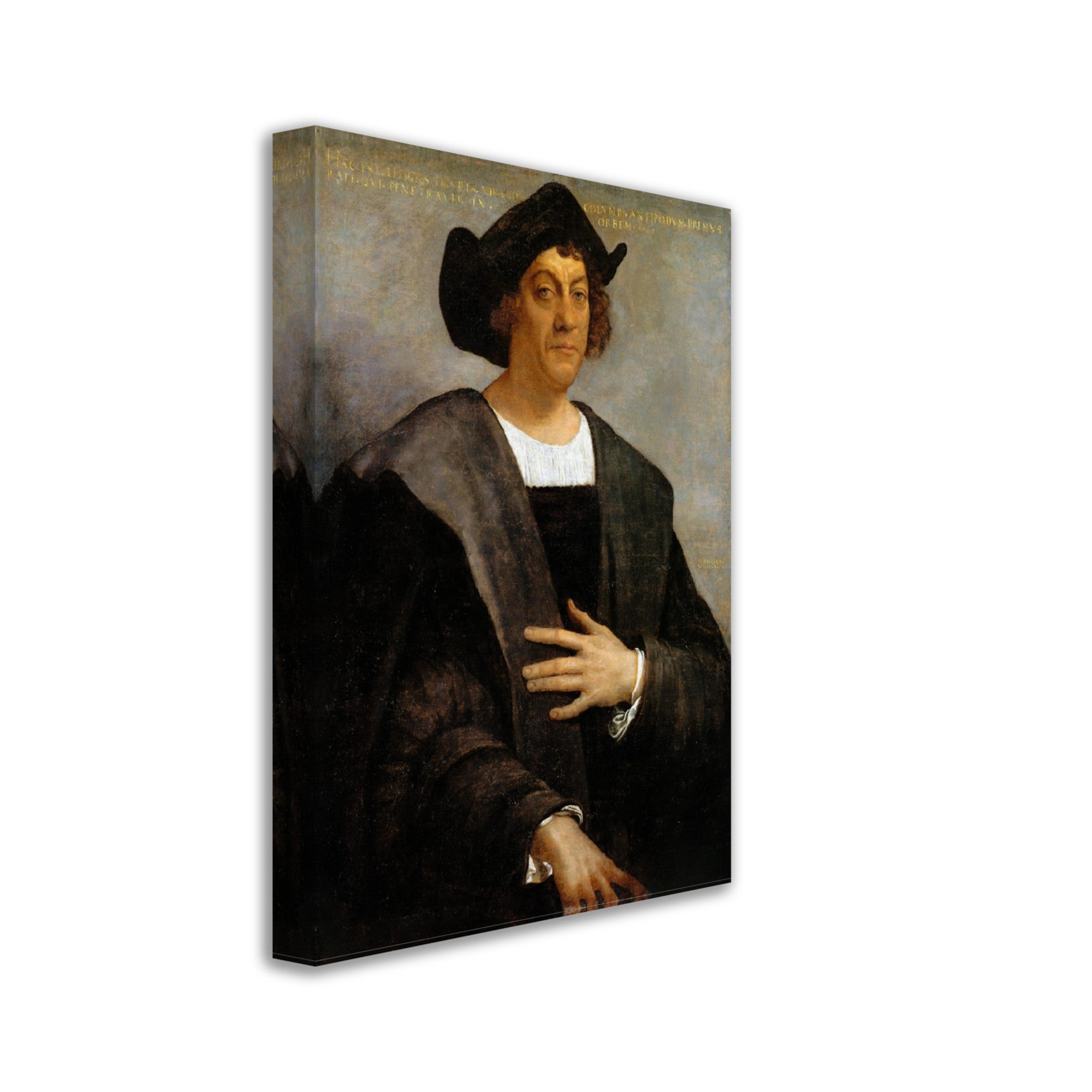 Christopher Columbus Canvas, Vintage Portrait - Christopher Columbus Canvas Print - Portrait Said To Be Christopher Columbus - WallArtPrints4U
