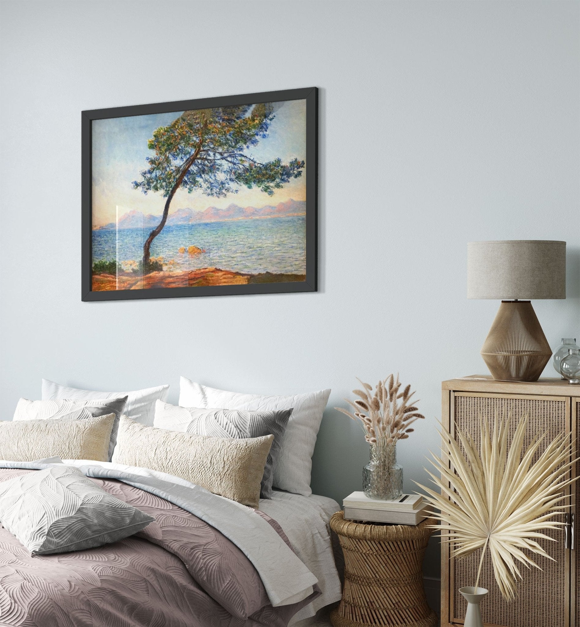 Claude Monet Framed Print, At Cap D'Antibes Framed - WallArtPrints4U
