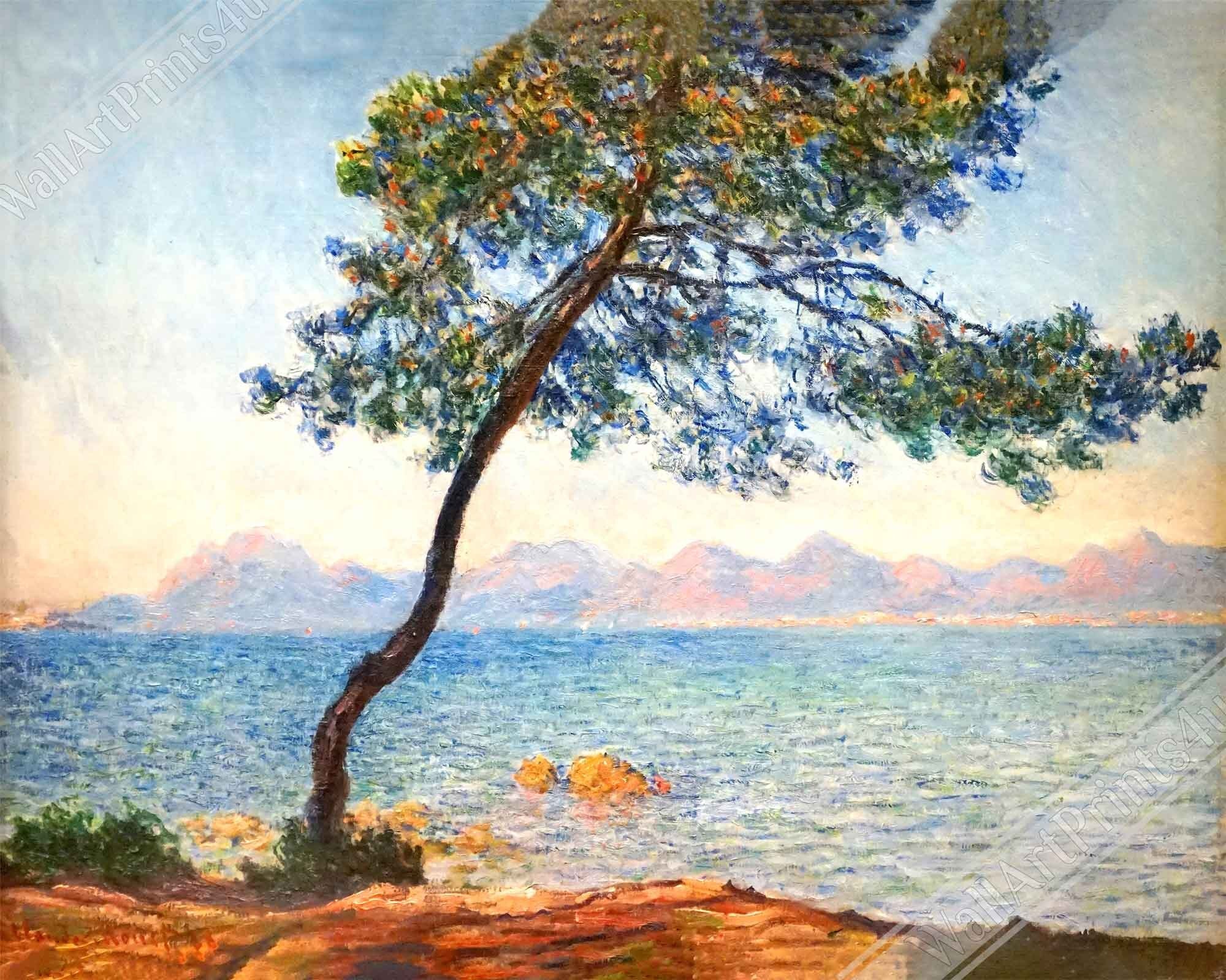 Claude Monet Framed Print, At Cap D'Antibes Framed - WallArtPrints4U
