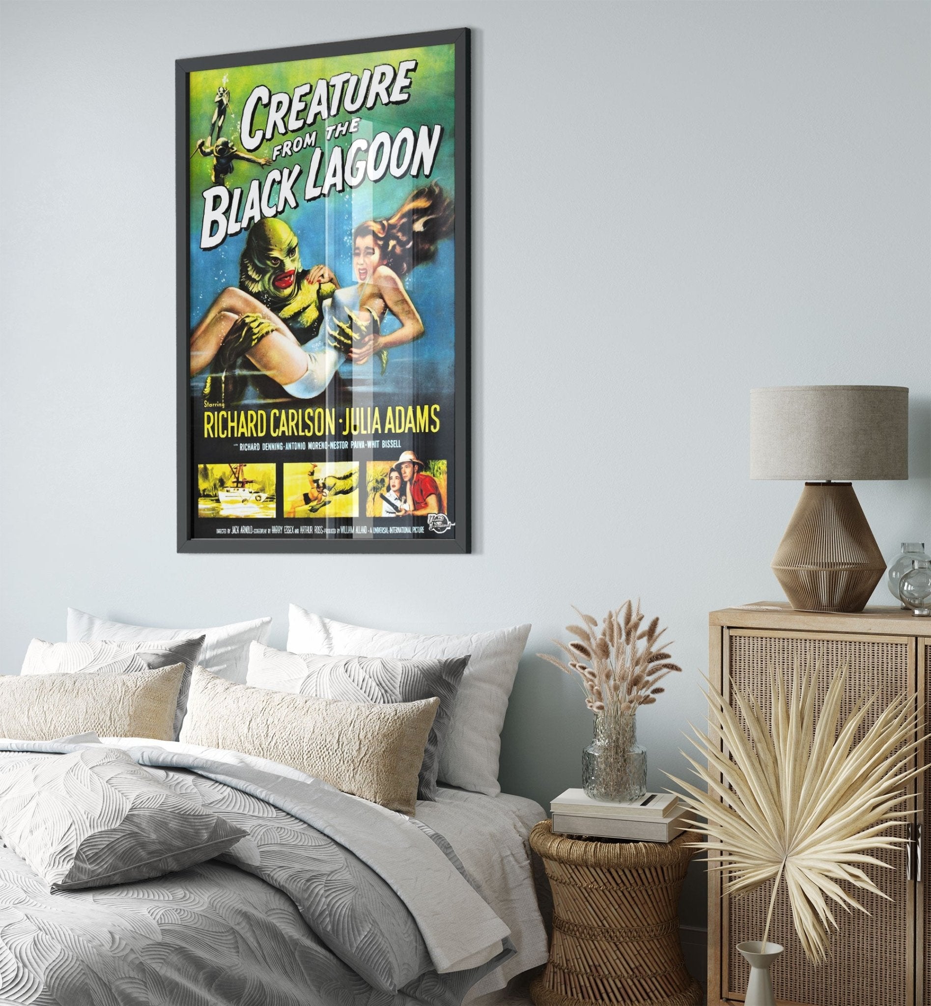 Creature From The Black Lagoon Framed, Vintage Horror Movie Framed 1954 - WallArtPrints4U