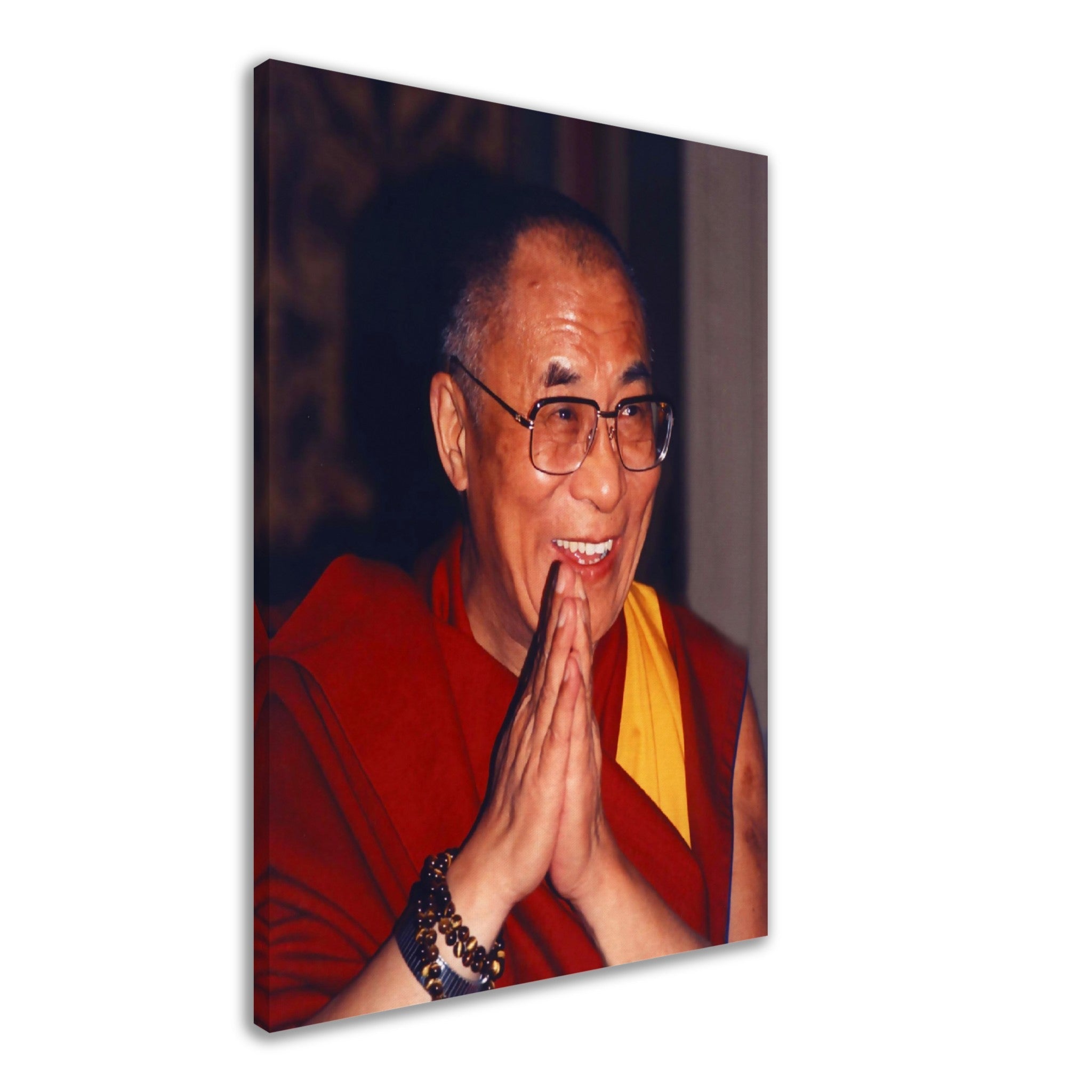 Dalai Lama Canvas Print, Showing Gratitude - Dalai Lama Canvas - WallArtPrints4U