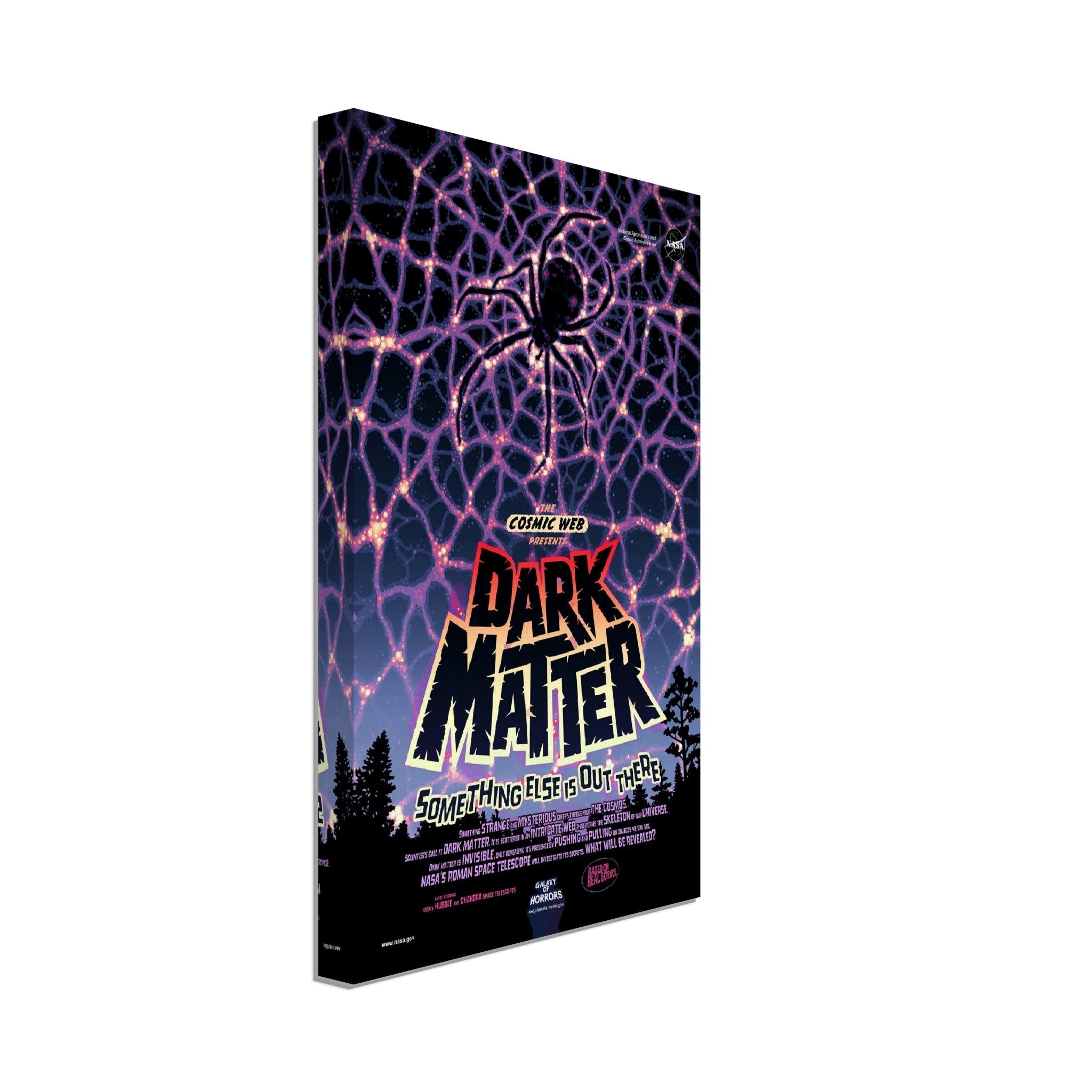 Dark Matter Canvas - Vintage Nasa Space Canvas Halloween Comic Version Designed By Nasa - WallArtPrints4U