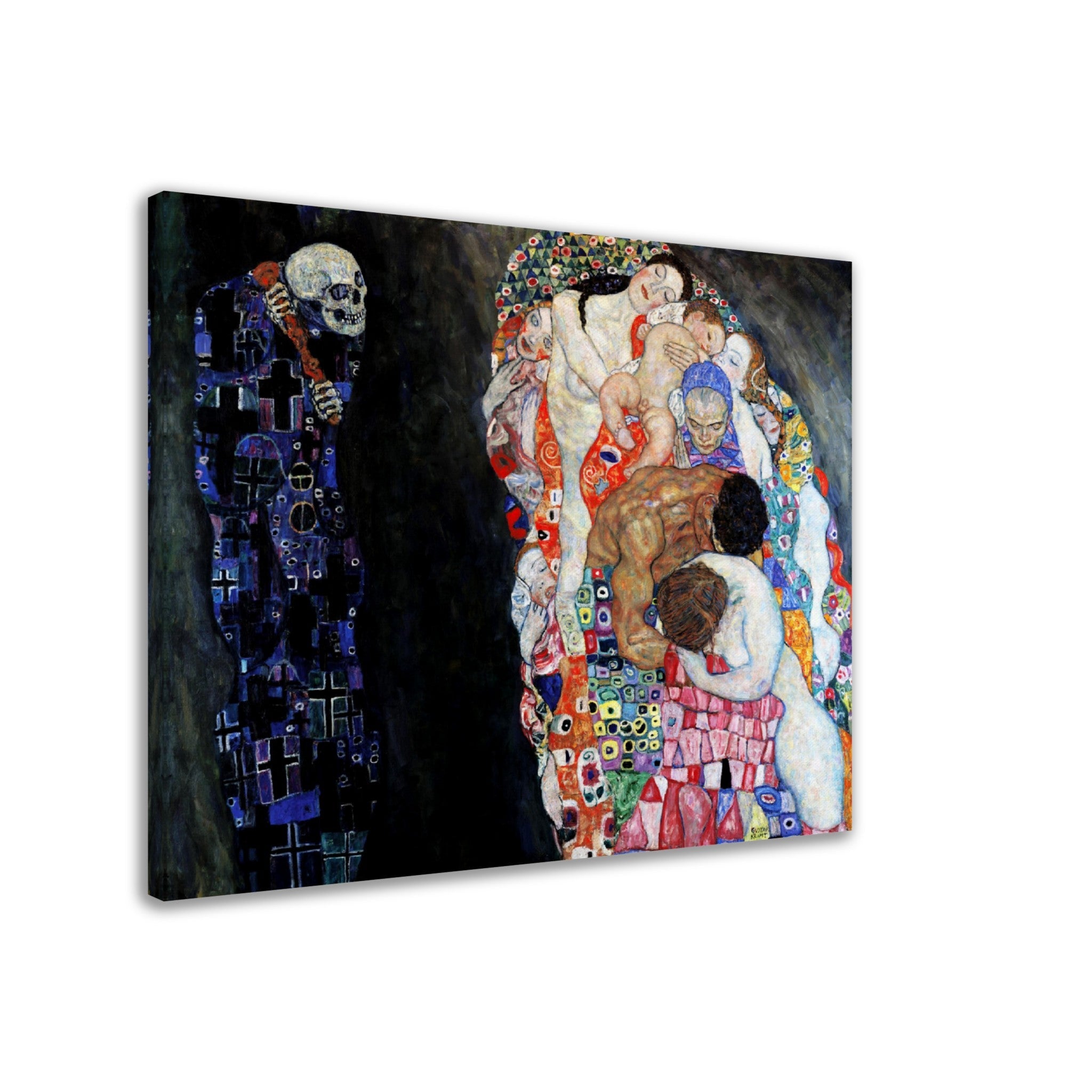 Death And Life Canvas, Gustav Klimt - Death Life Canvas Print 1911 - WallArtPrints4U