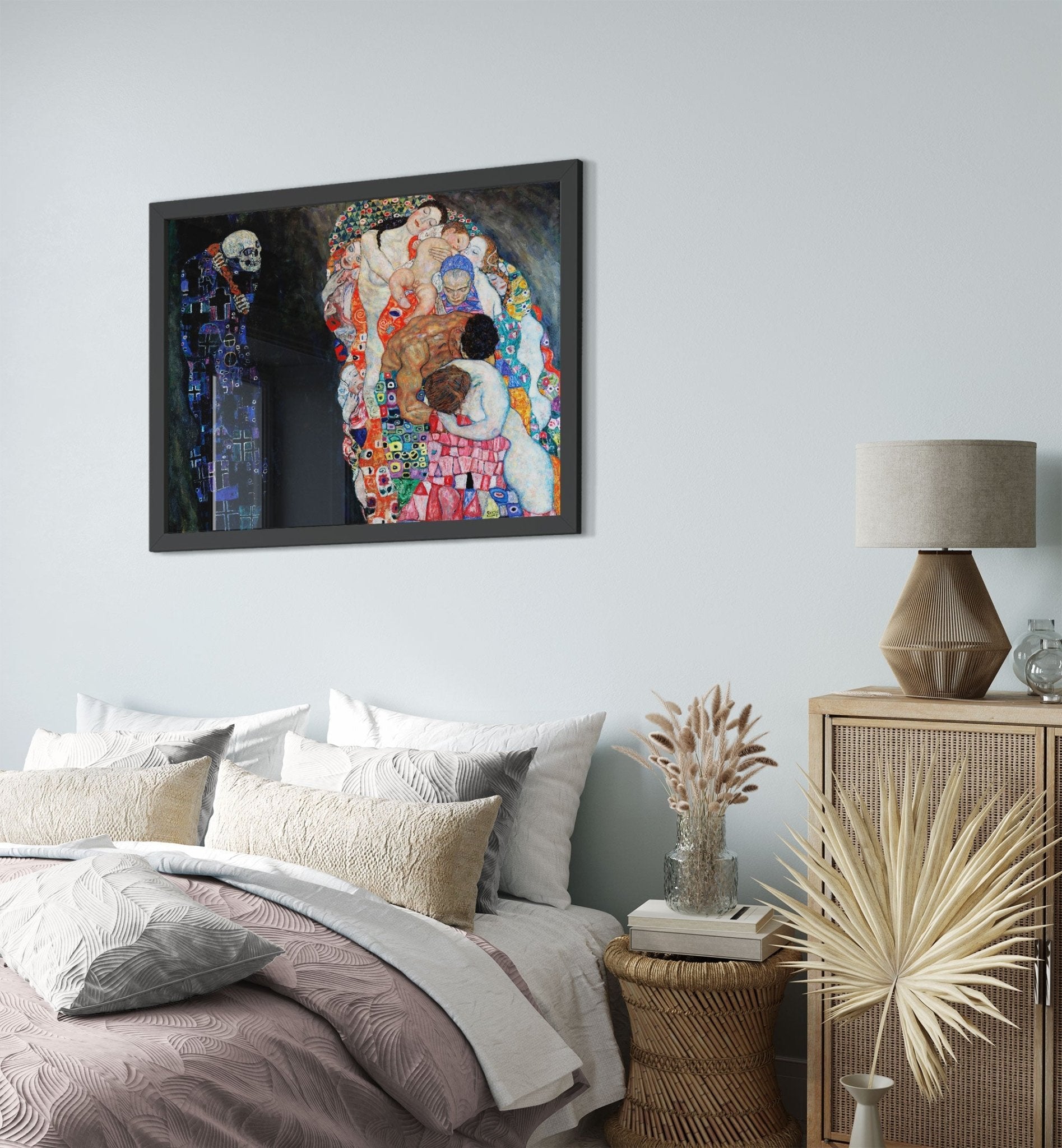 Death And Life Framed, Gustav Klimt - Death Life Framed Print 1911 - WallArtPrints4U