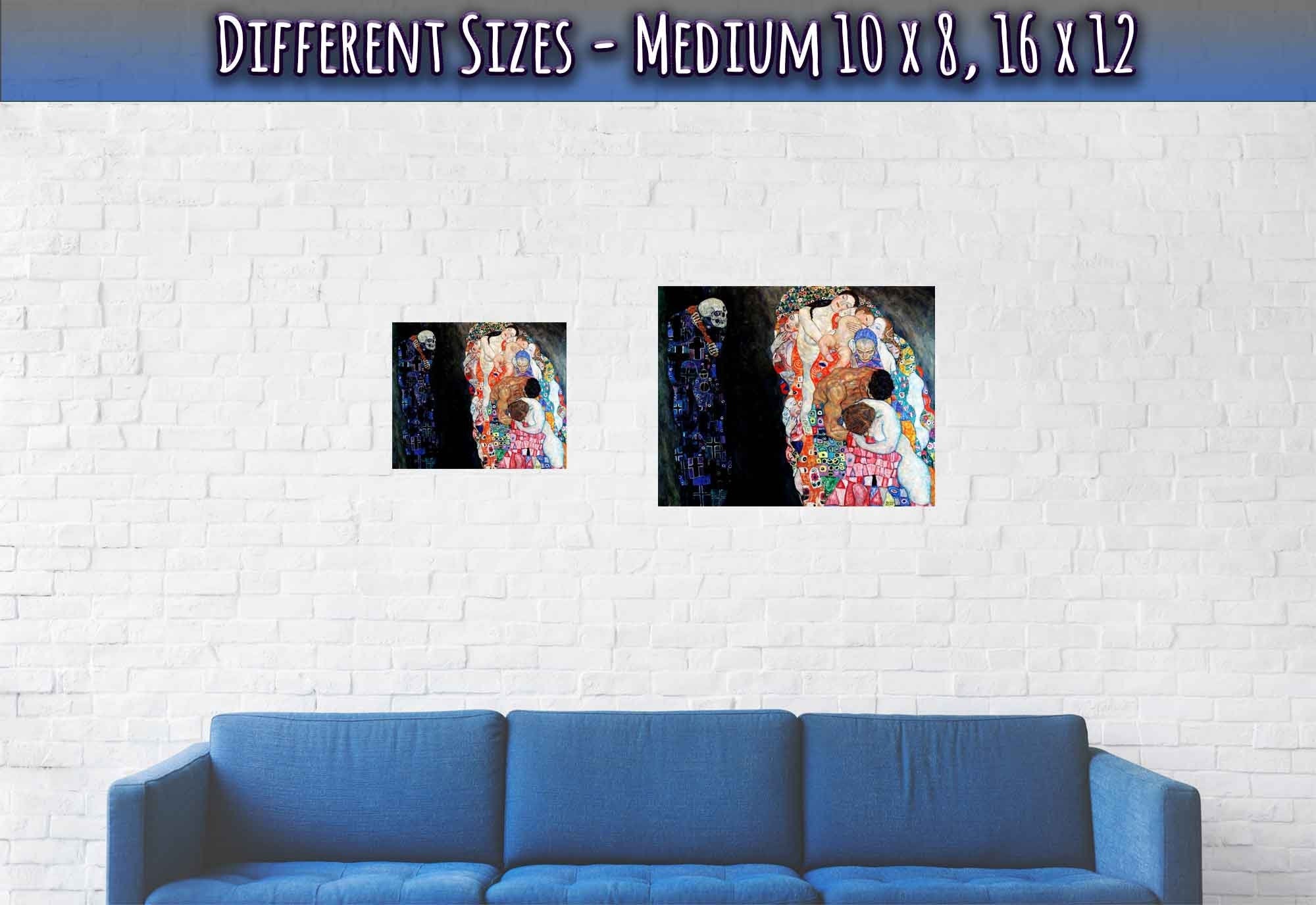 Death And Life Poster, Gustav Klimt - Death Life Print 1911 - WallArtPrints4U