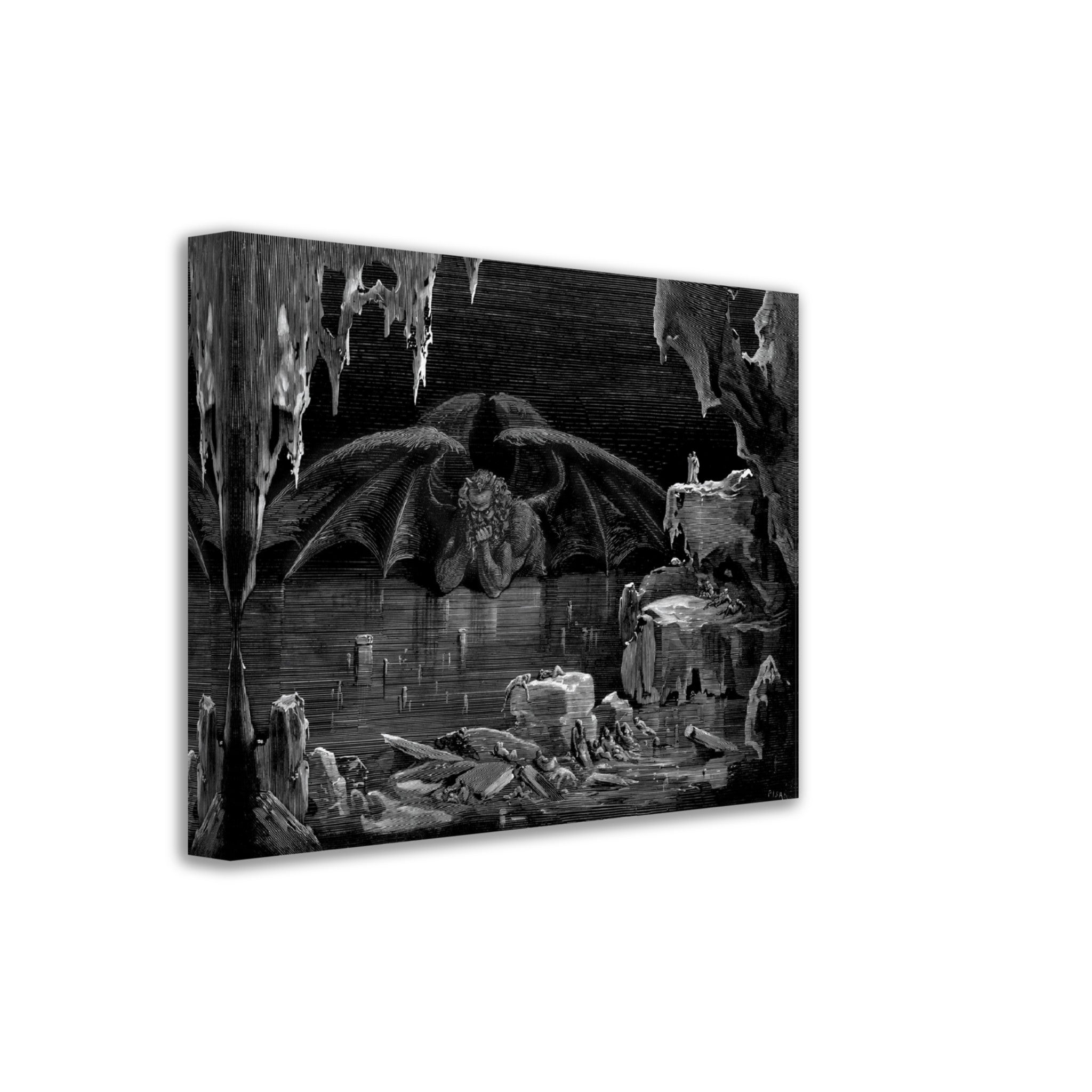 Divine Comedy Canvas - The Vision Of Hell - Gustave Dore Inferno Illustration - WallArtPrints4U