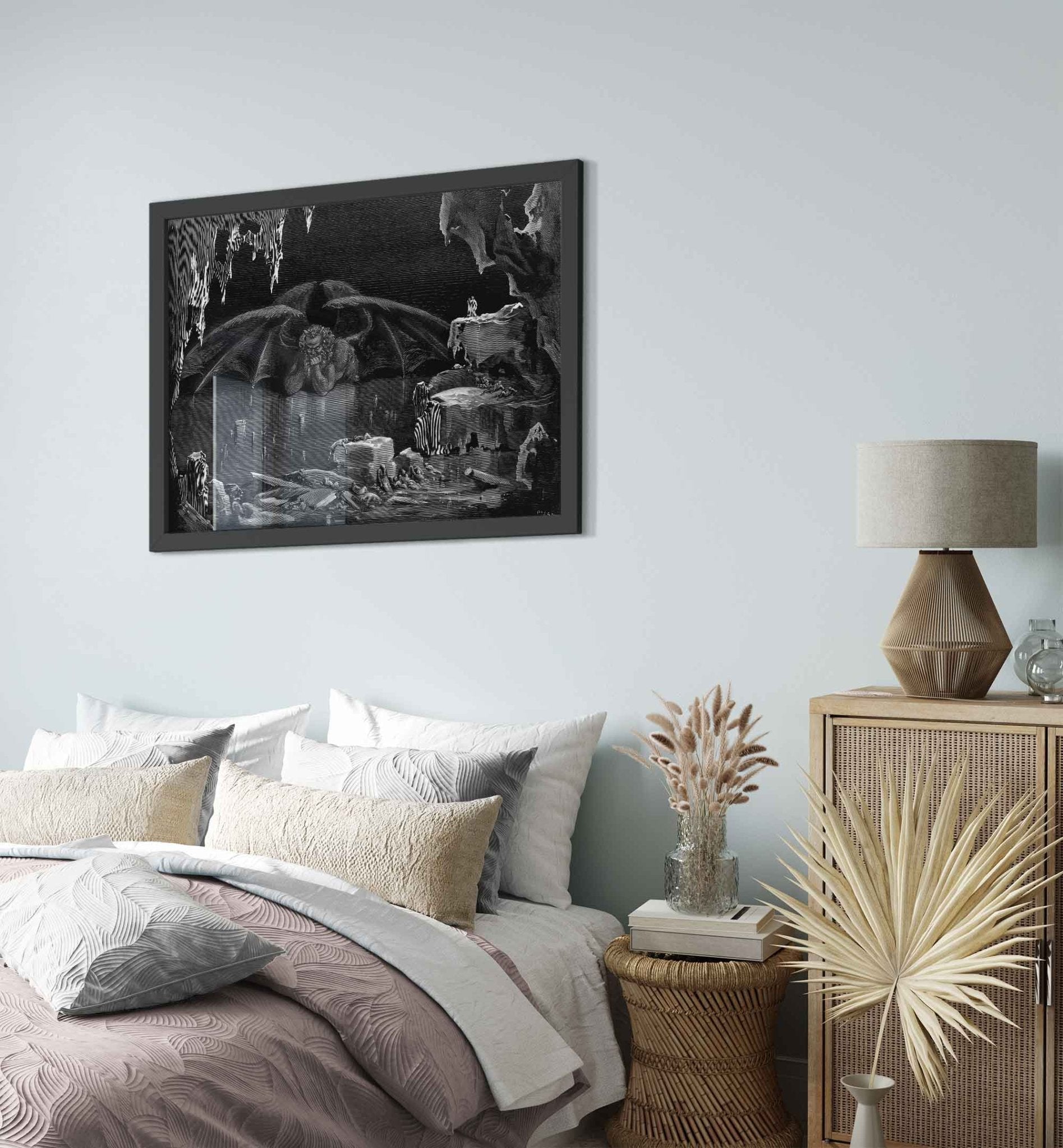 Divine Comedy Framed - The Vision Of Hell - Gustave Dore Inferno Illustration - WallArtPrints4U