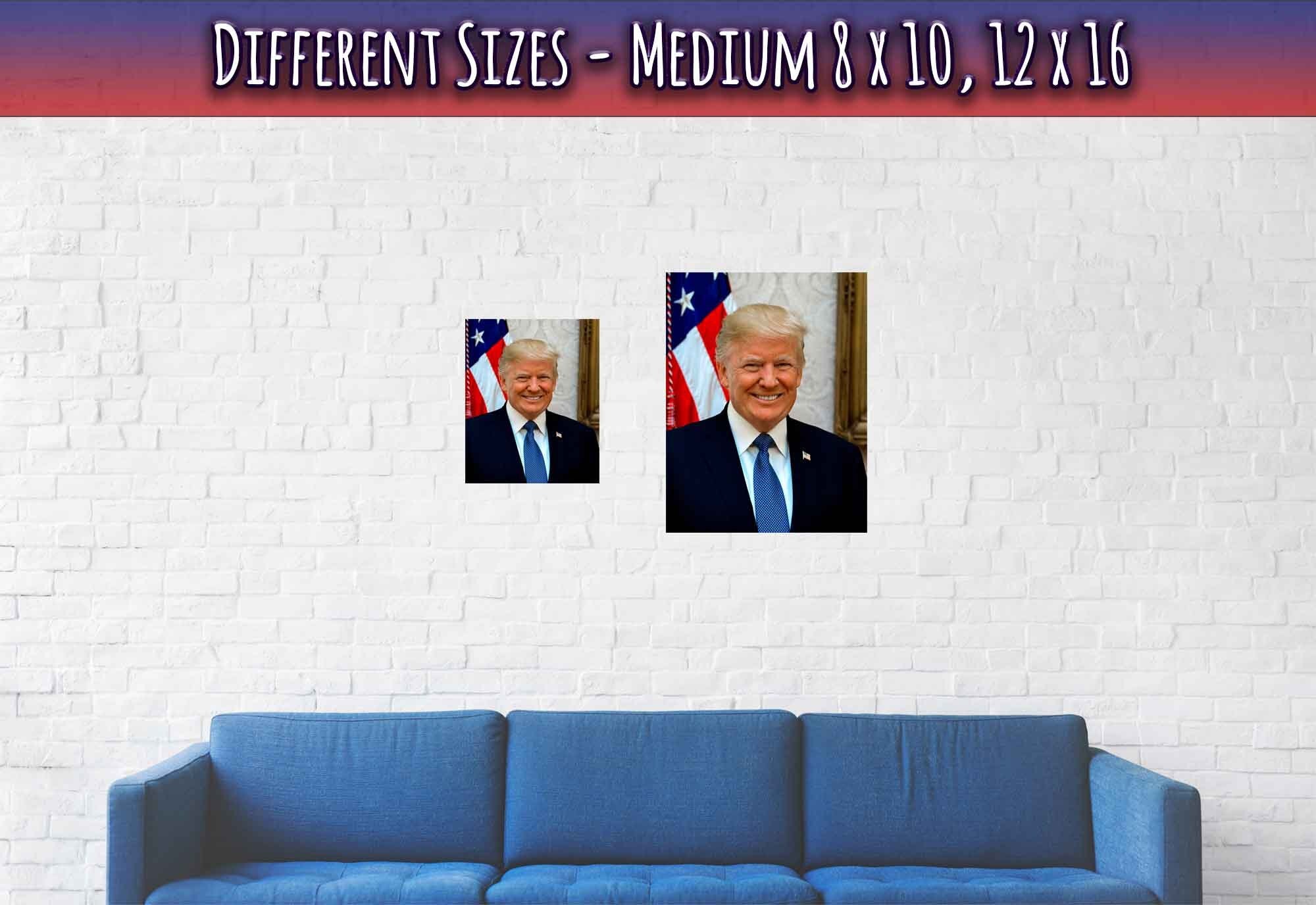 Donald Trump Poster, 45th President Of These United States, Vintage Photo Portrait - Donald Trump Print - WallArtPrints4U