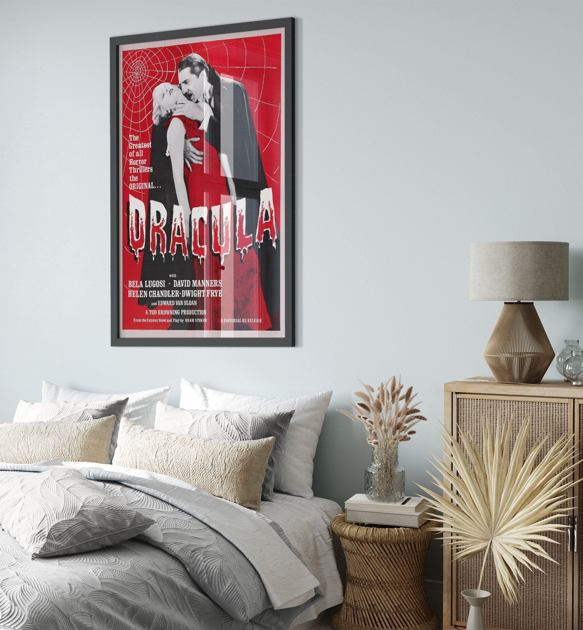 Dracula 1931 Framed, Vintage Horror Movie Dracula Framed Film Art - Bela Lugosi, Helen Chandler, Bram Stoker - WallArtPrints4U