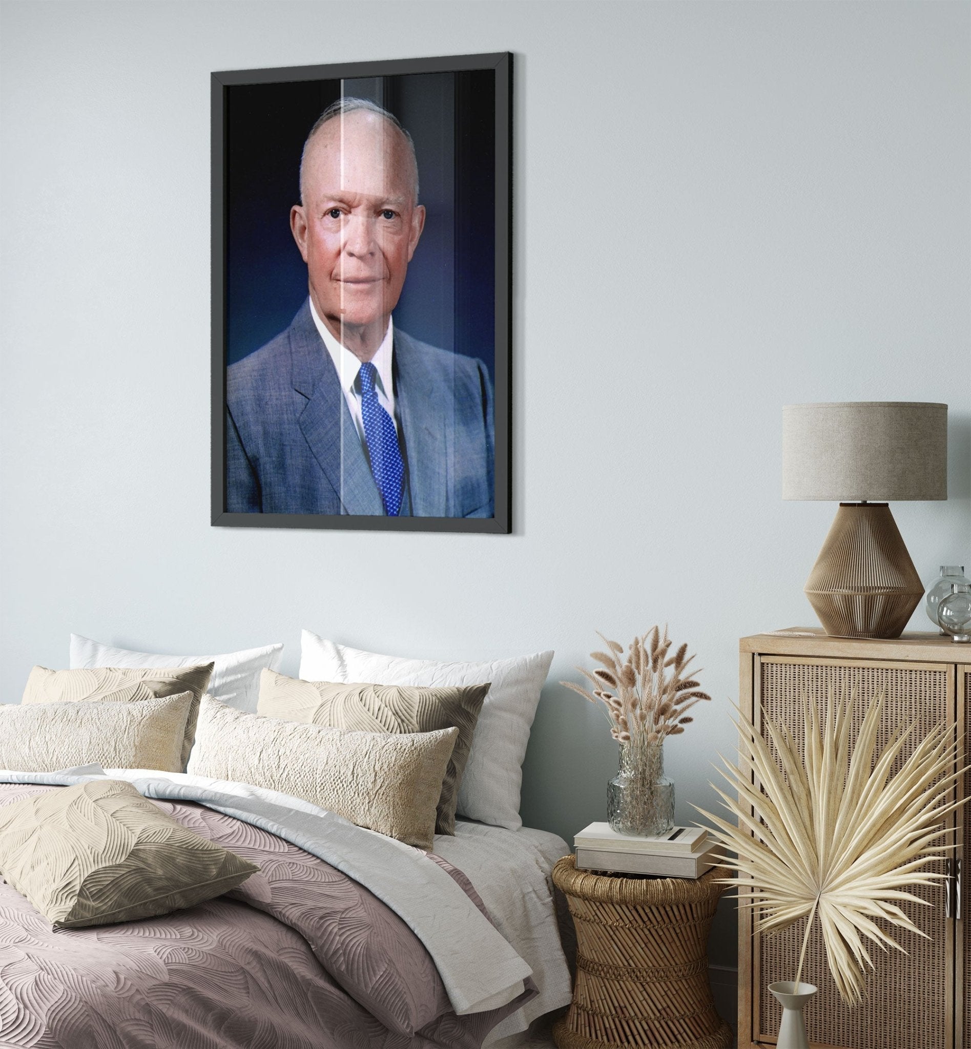 Dwight Eisenhower Framed, 34th President Of These United States, Vintage Photo Portrait Dwight Eisenhower Framed Print - WallArtPrints4U