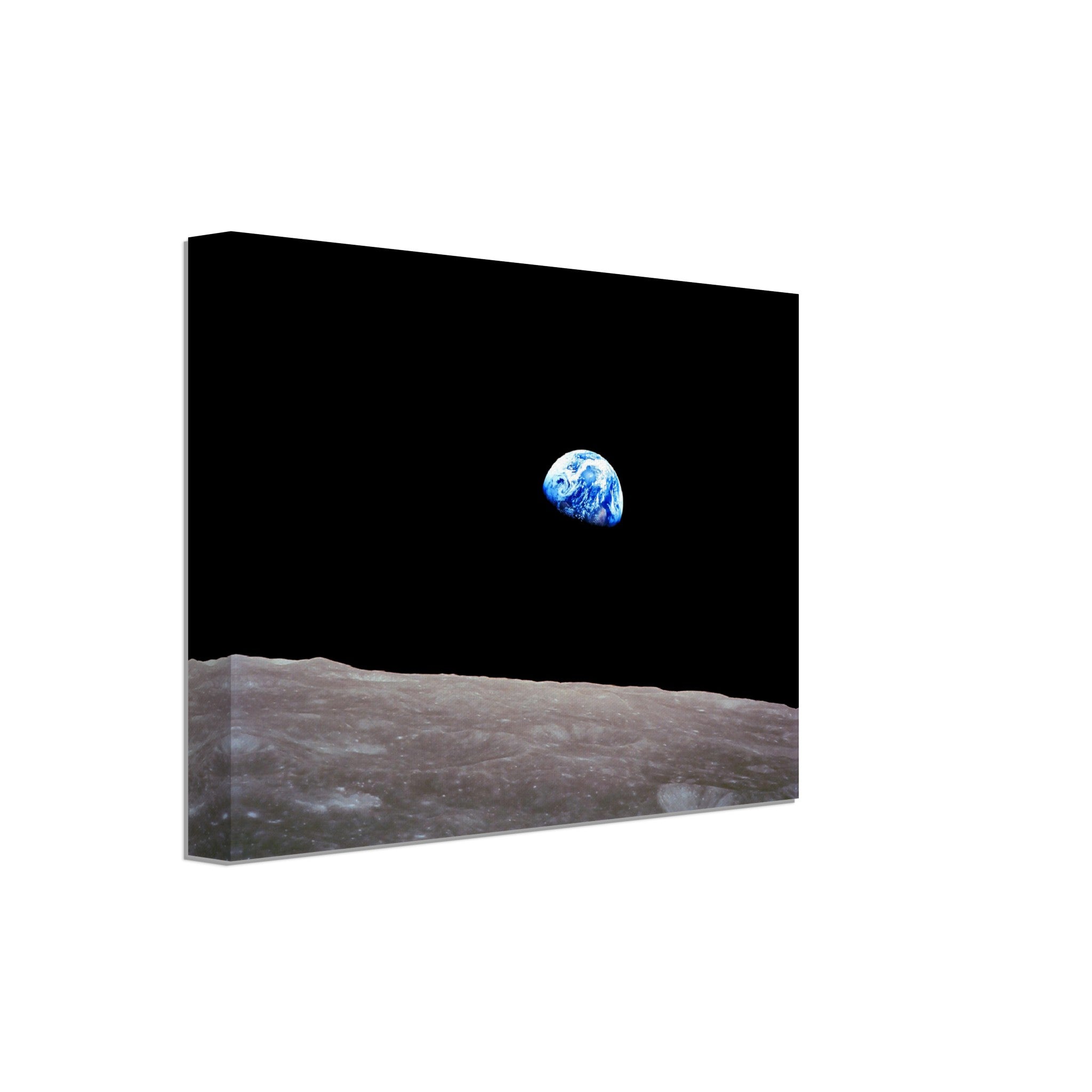 Earthrise Canvas, Famous Photo Canvas Print From 1968, Shot From The Moon, Beginning The Environmental Movement - WallArtPrints4U