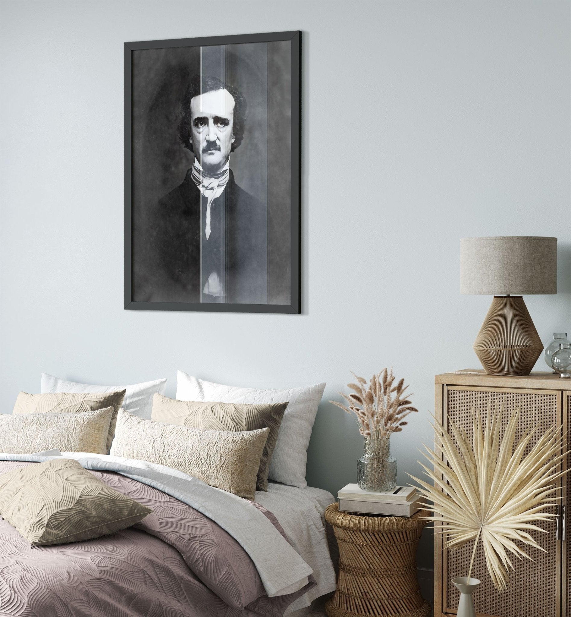 Edgar Allan Poe Framed, The Raven, American Poet Writer - Edgar Allan Poe Framed Print - WallArtPrints4U