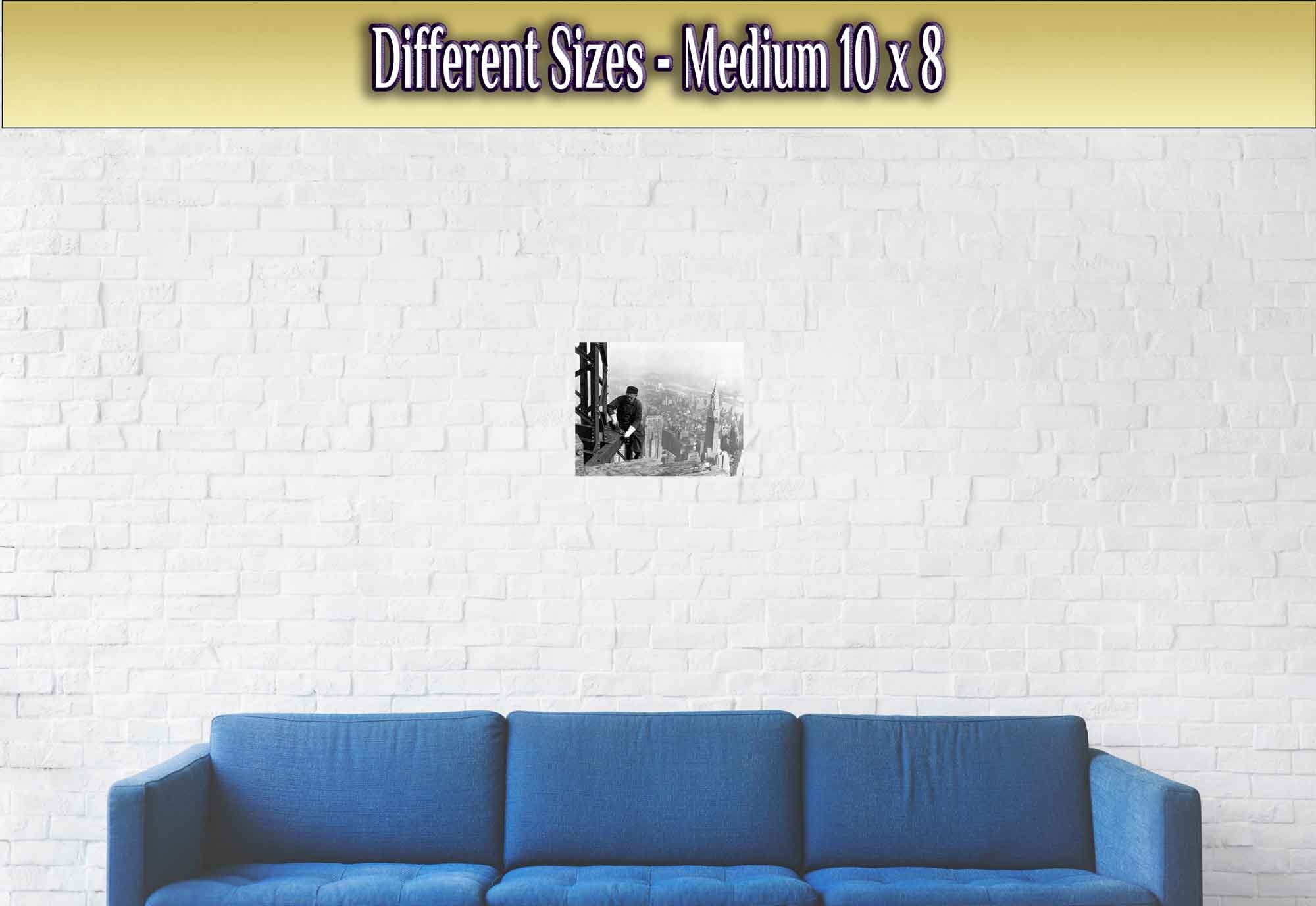 Empire State Worker Poster, Vintage Photo Print From 1930, Lewis Hine - Daring New York Construction Workers - WallArtPrints4U