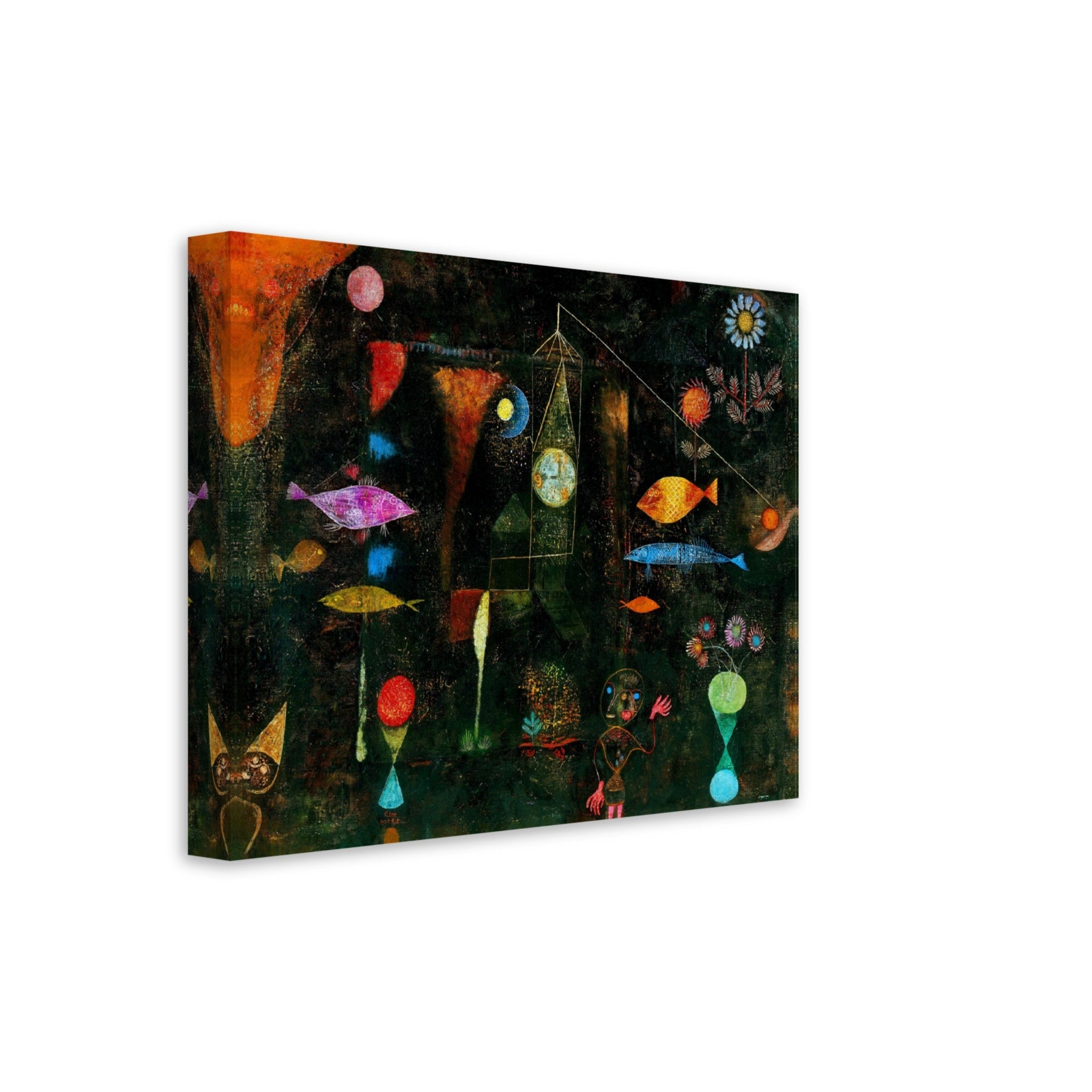 Fish Magic Canvas Print, Paul Klee Canvass Abstract Fish Magic Art - WallArtPrints4U