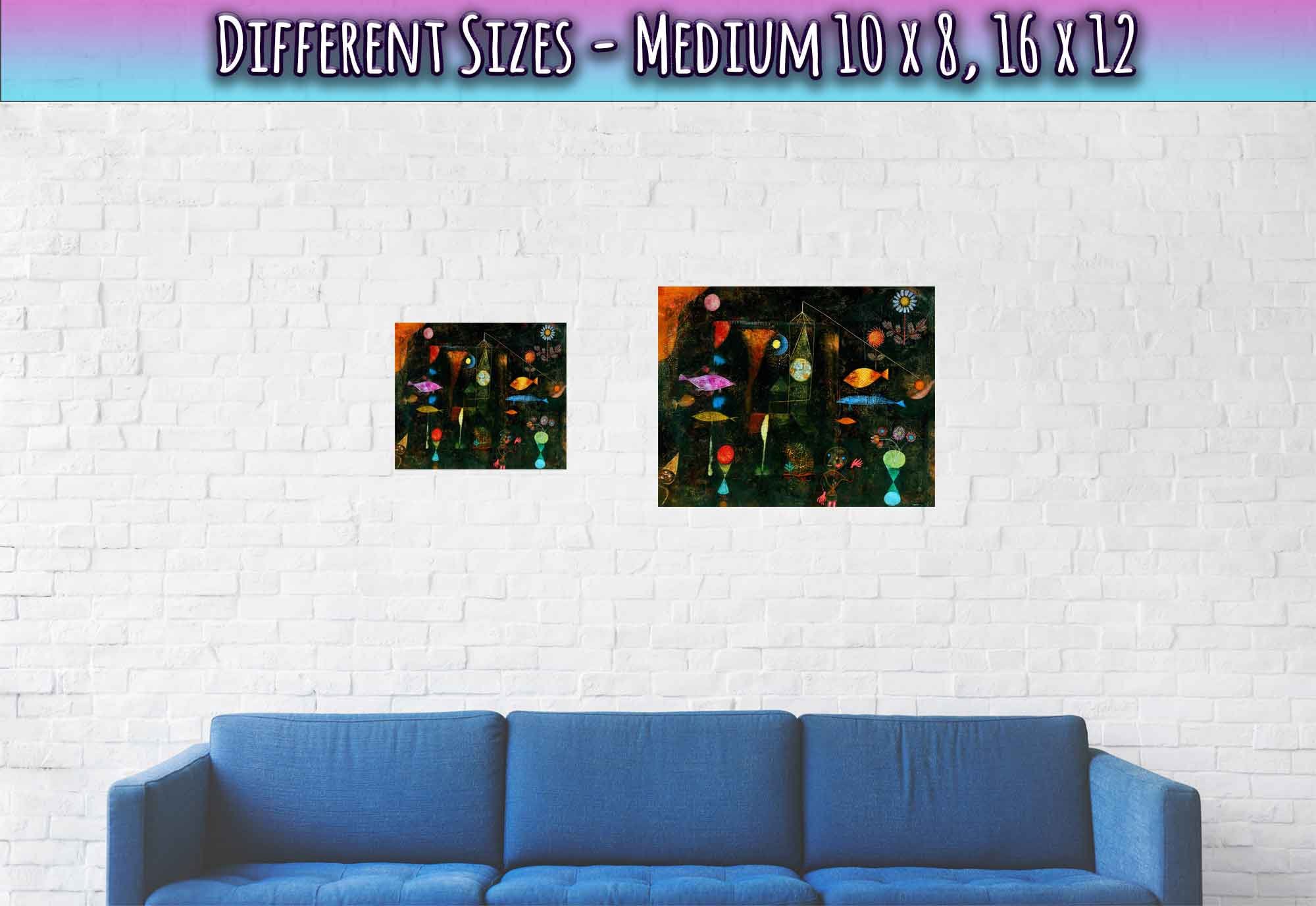 Fish Magic Poster, Paul Klee Prints Abstract Fish Magic Art - WallArtPrints4U