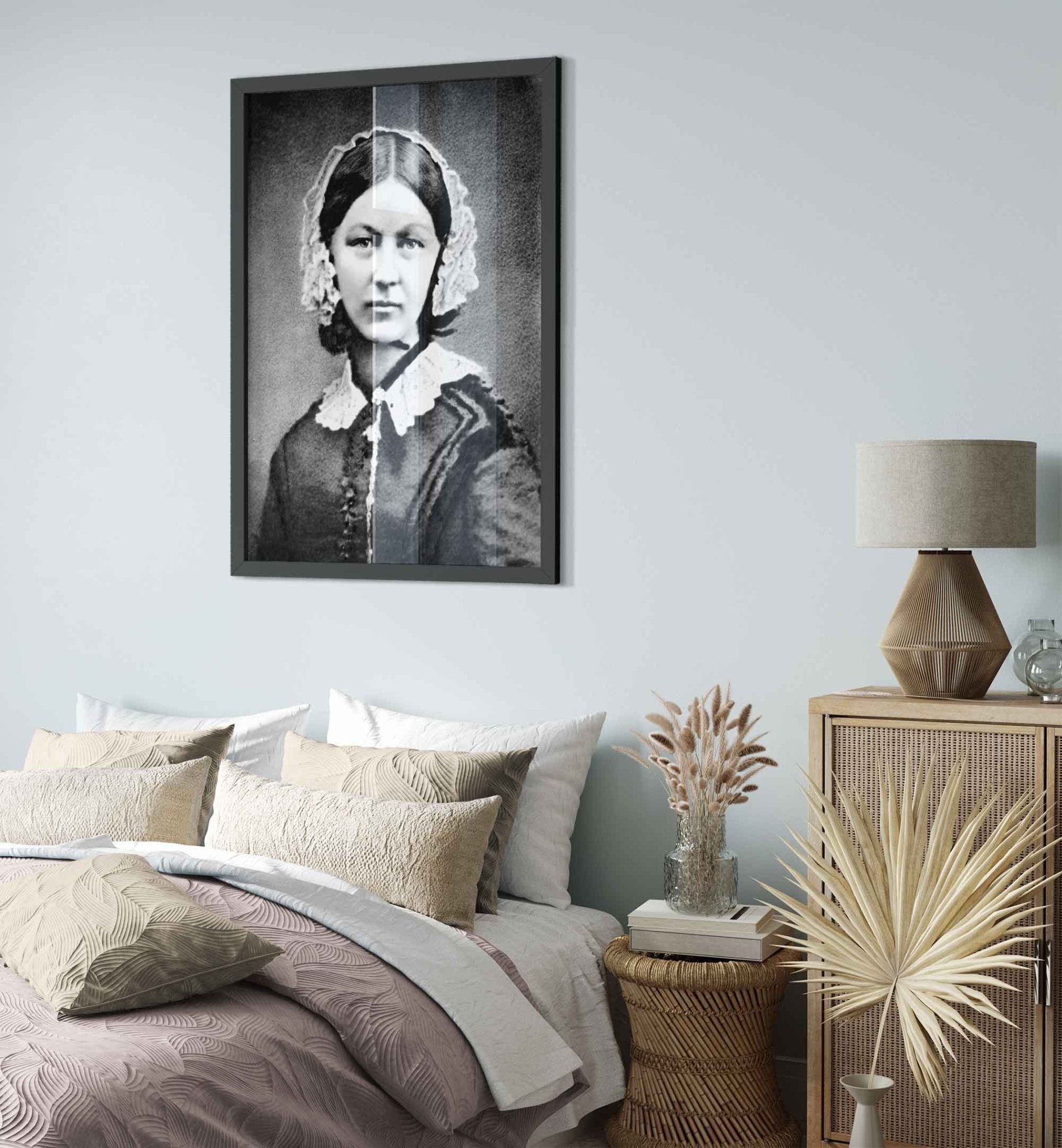 Florence Nightingale Framed, Vintage Photo, Florence Nightingale Framed Print 1860 - WallArtPrints4U
