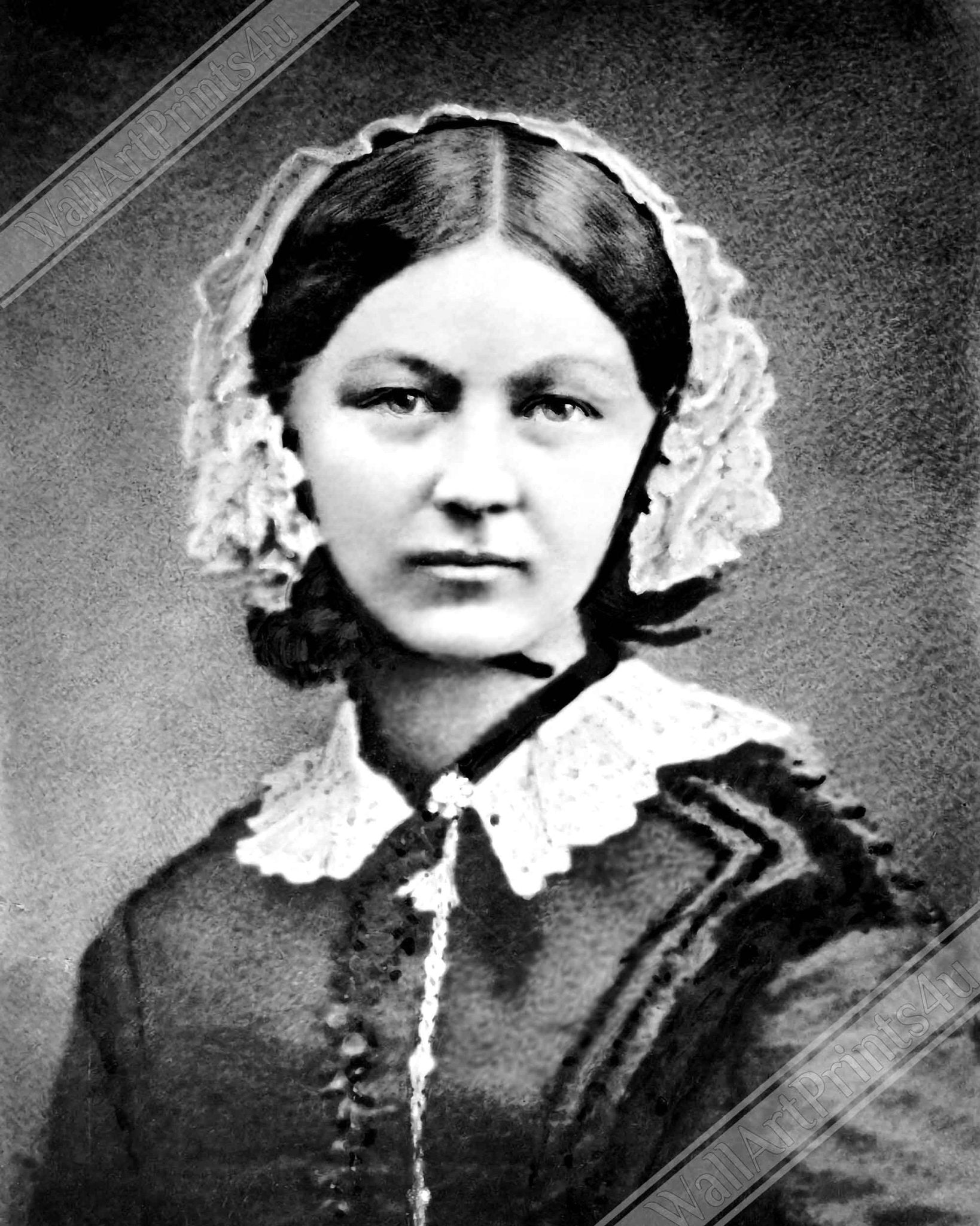 Florence Nightingale Poster, Vintage Photo, Florence Nightingale Print 1860 - WallArtPrints4U