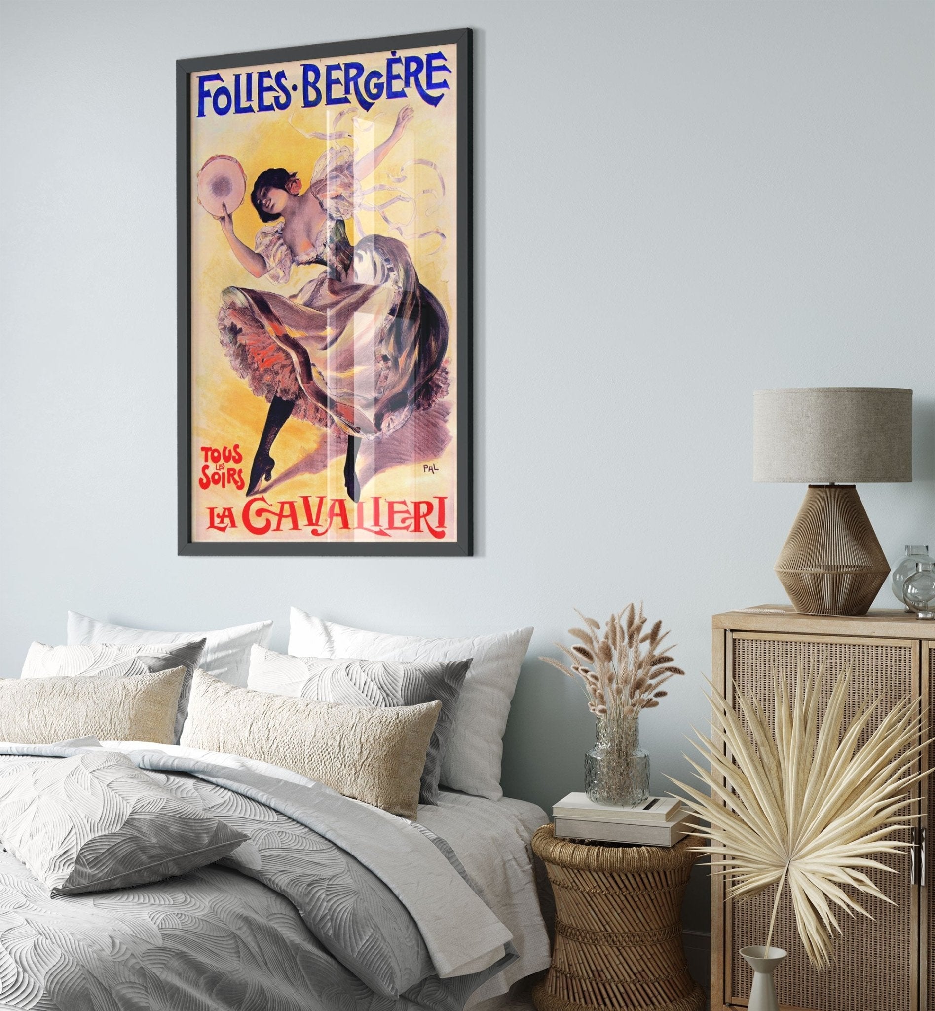 Folies Bergere Framed La Cavalieri 1897 - Folie Bergere Framed Print Jean De Paleologu - WallArtPrints4U