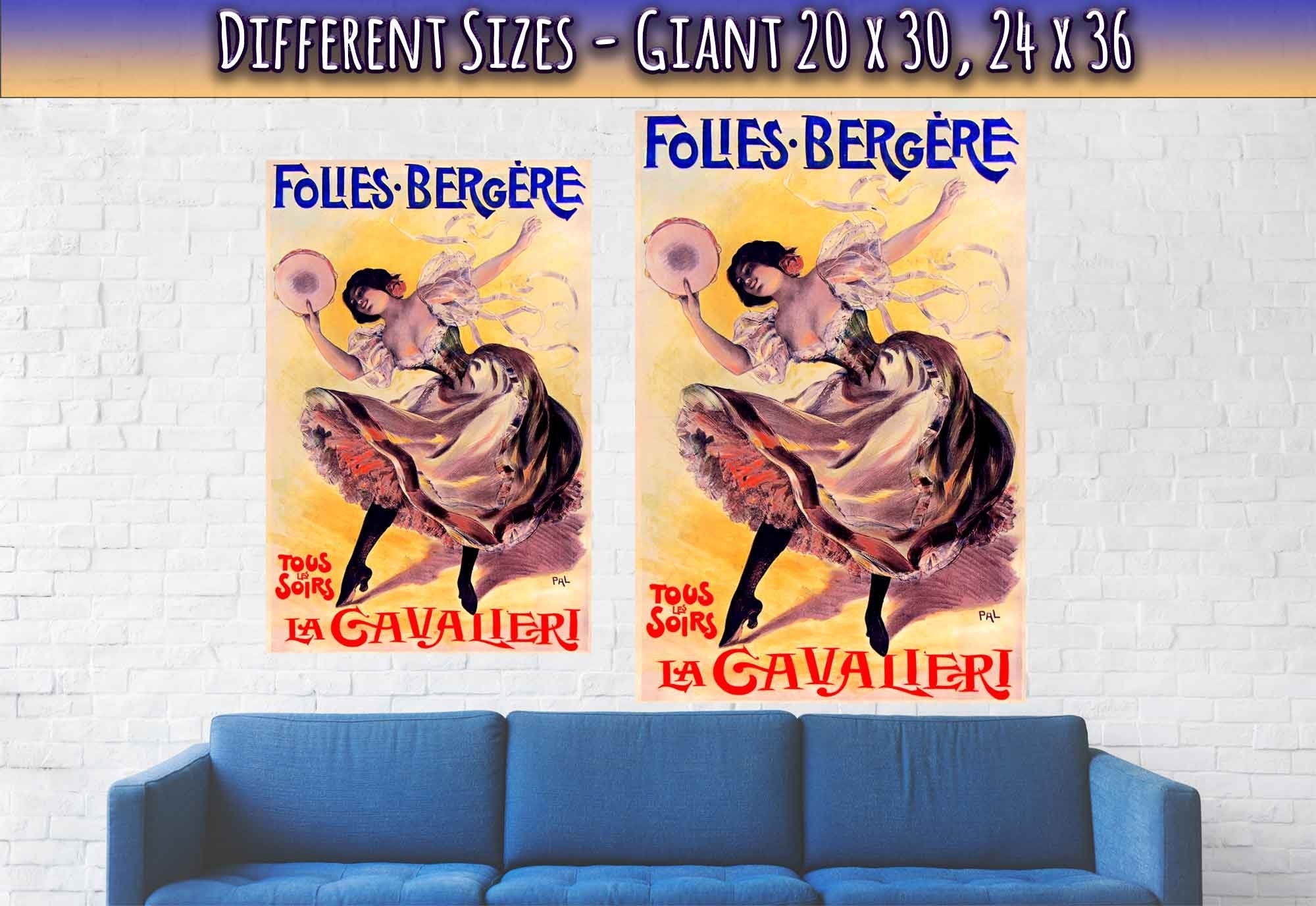 Folies Bergere Poster La Cavalieri 1897 - Folie Bergere Print Jean De Paleologu - WallArtPrints4U