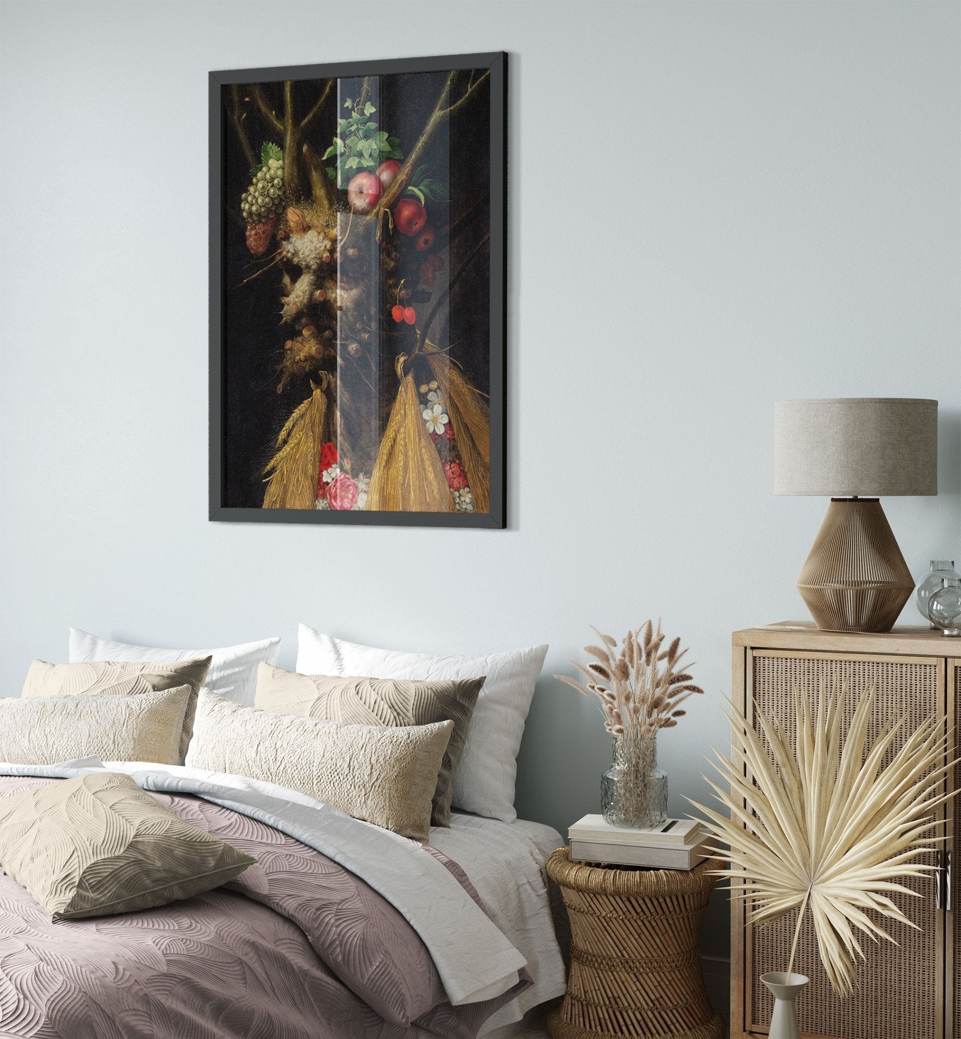 Four Seasons In One Head Framed Print - Giuseppe Arcimboldo Framed - WallArtPrints4U
