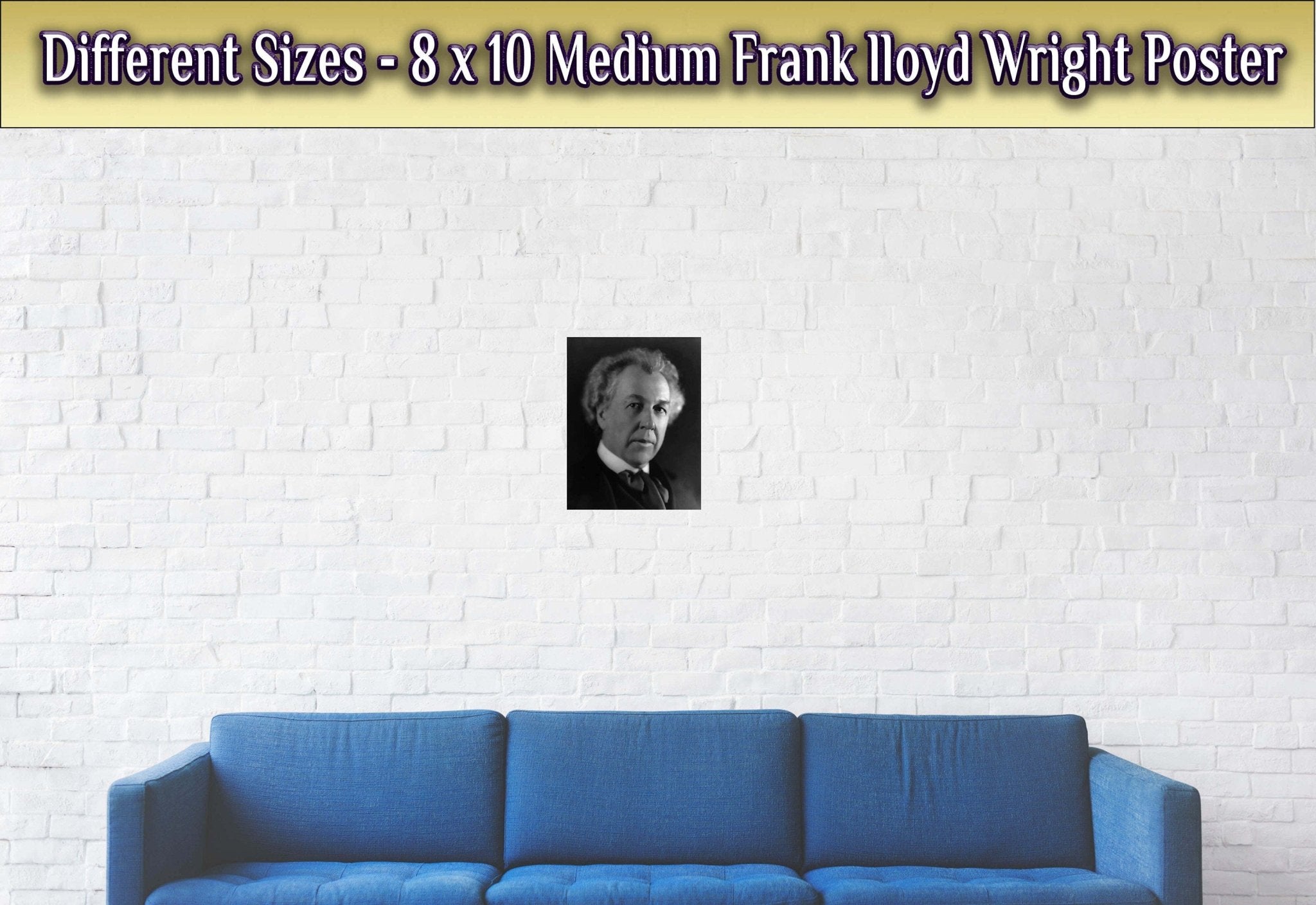 Frank Lloyd Wright Poster, American Architect, Vintage Photo - Frank Lloyd Wright Print - Prominent American Architect - WallArtPrints4U