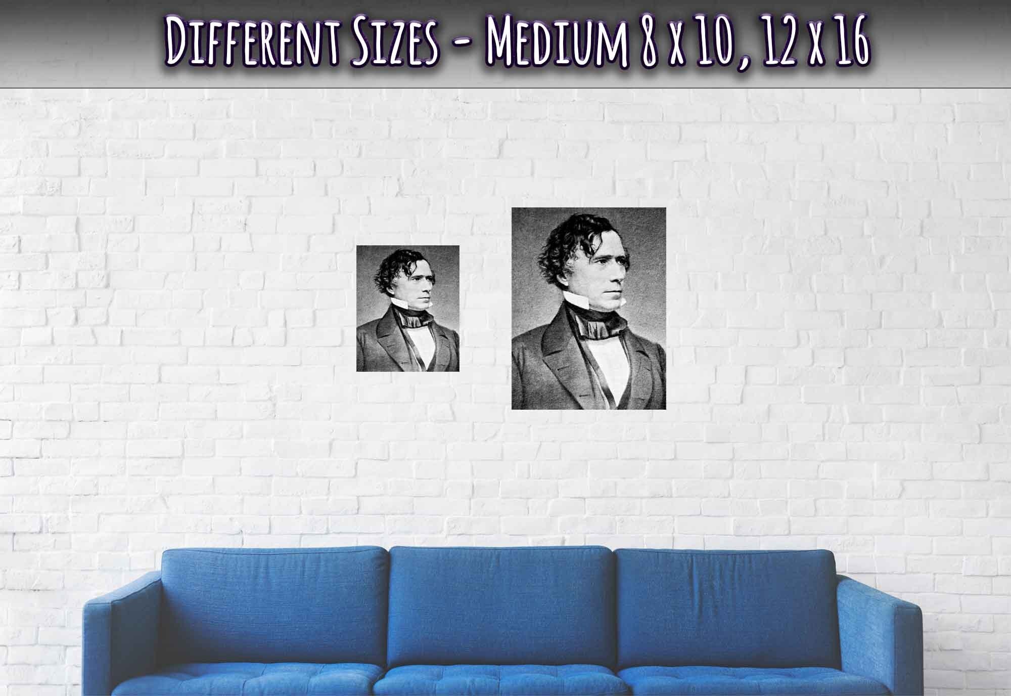 Franklin Pierce Poster, 14th President Of Usa, Vintage Photo - Franklin Pierce Print - WallArtPrints4U