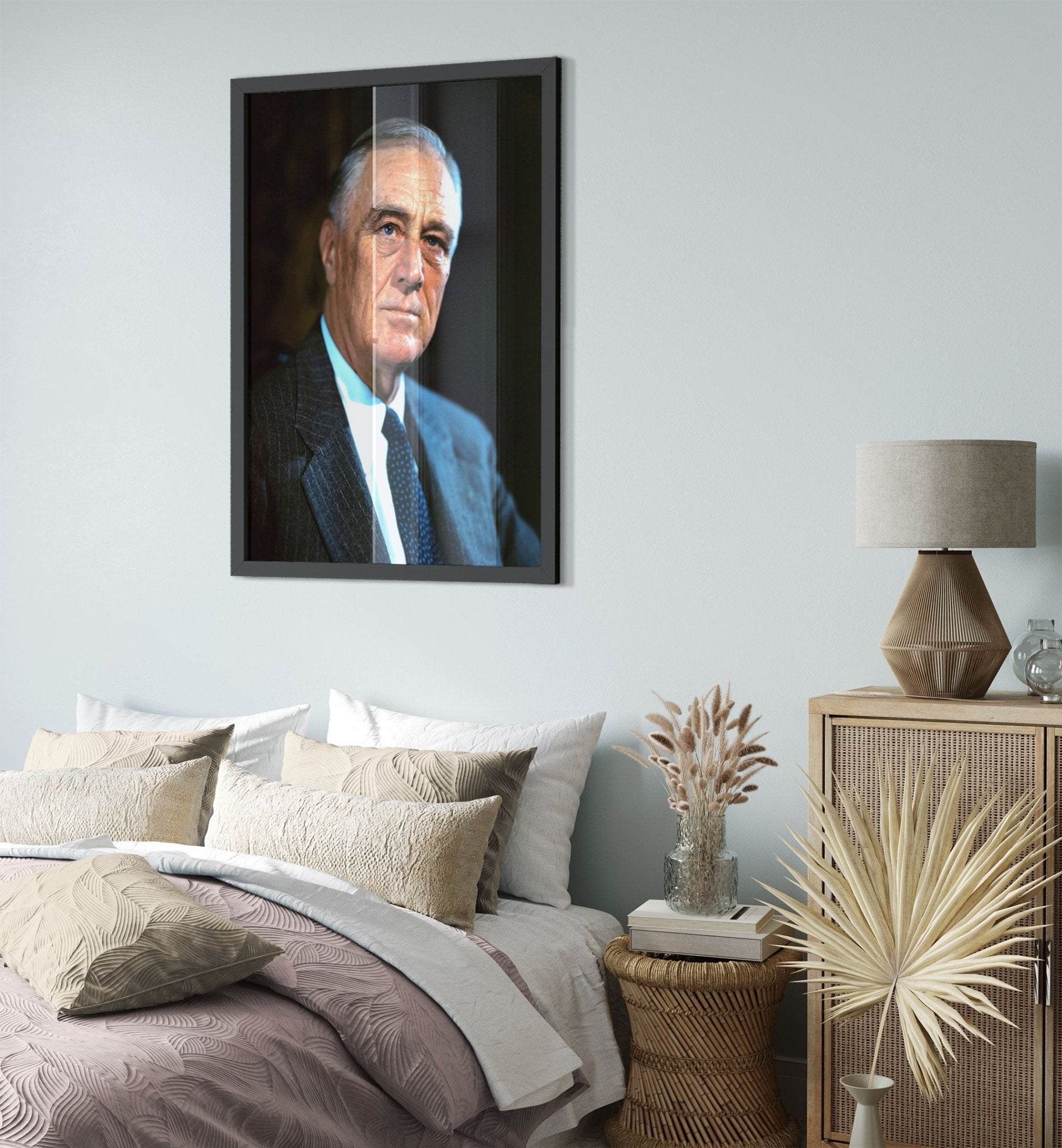 Franklin Roosevelt Framed, 32nd President Of These United States, Vintage Photo Portrait - Franklin Roosevelt Framed Print - WallArtPrints4U