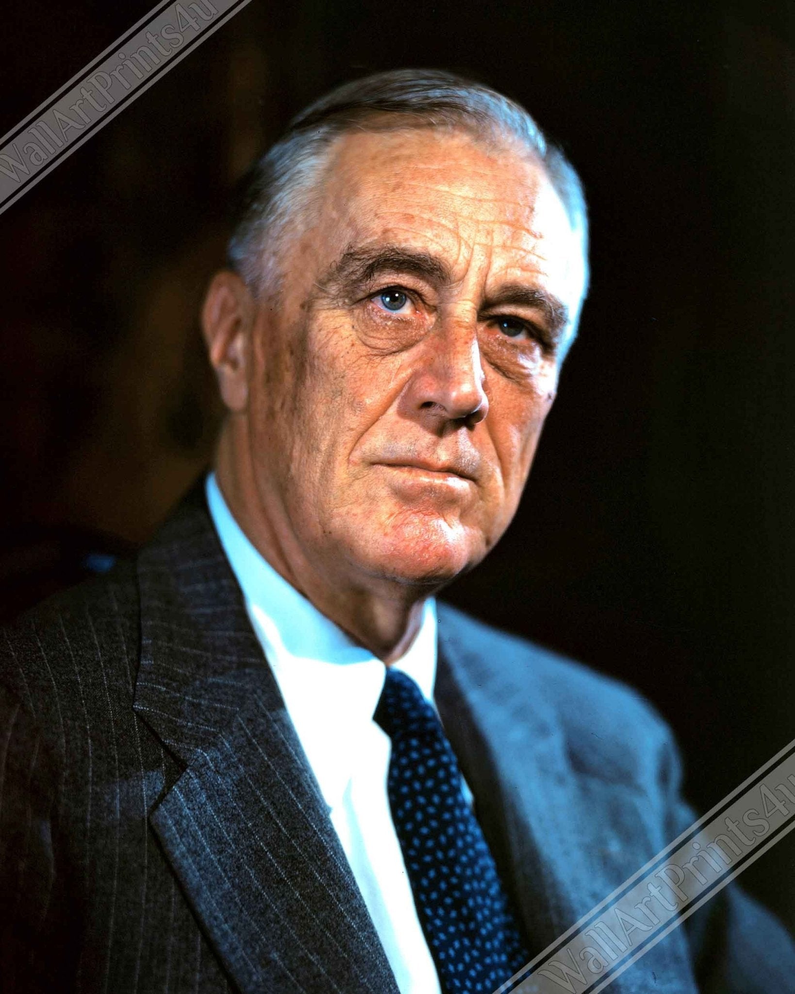 Franklin Roosevelt Poster, 32nd President Of These United States, Vintage Photo Portrait - Franklin Roosevelt Print - WallArtPrints4U