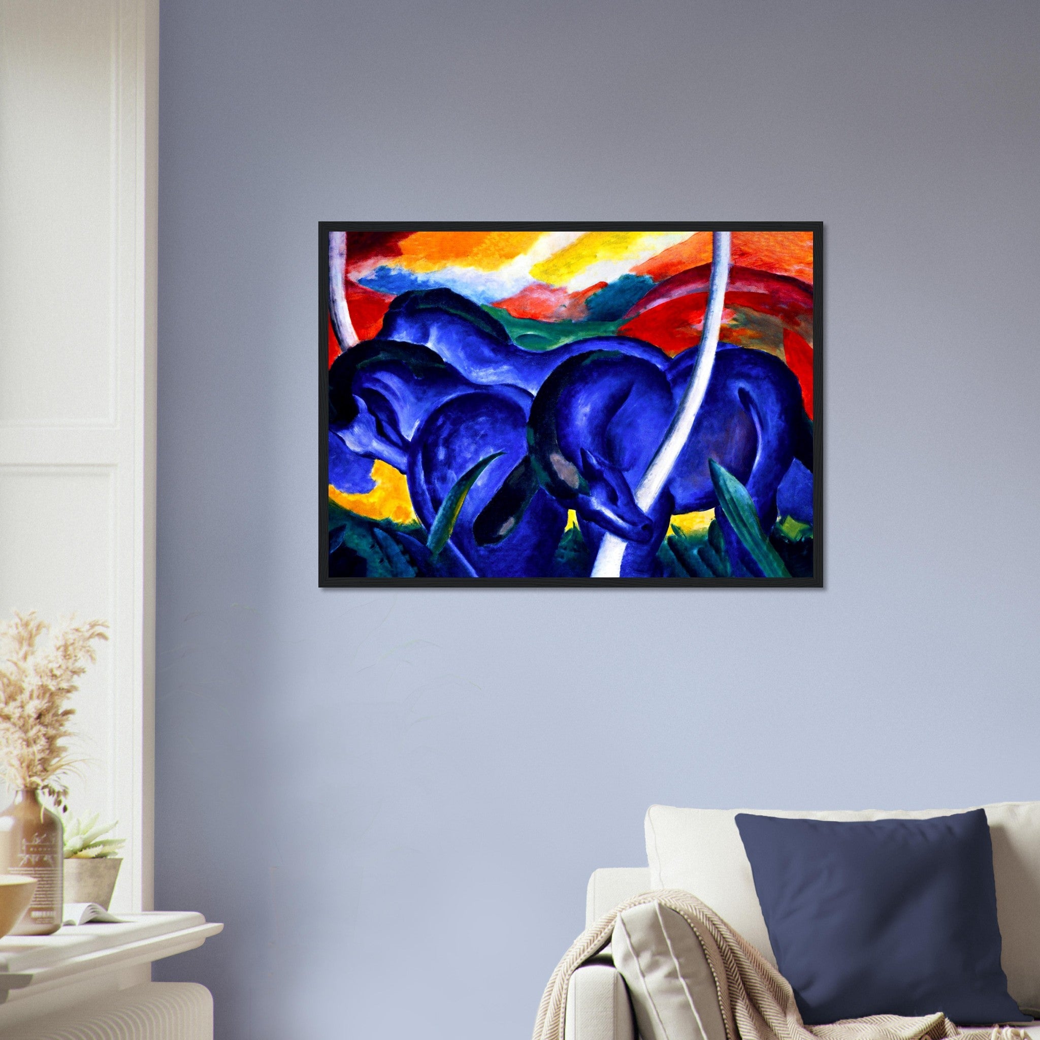 Franz Marc Blue Horse Framed Print Framed Blue Horse Ii 1911 - WallArtPrints4U