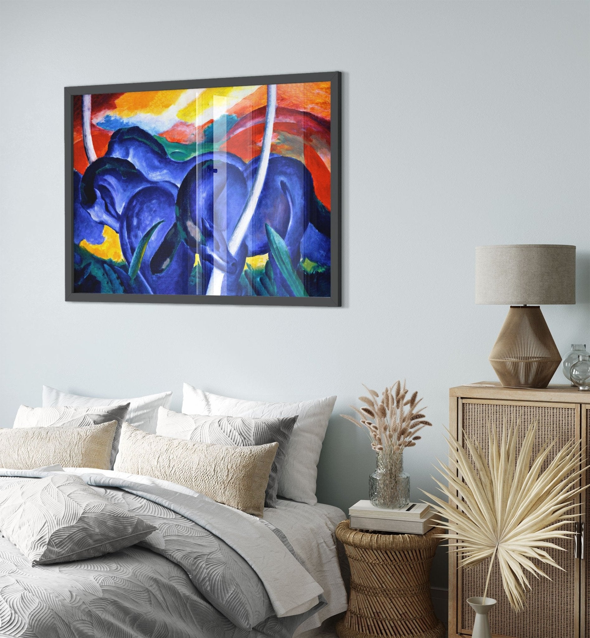 Franz Marc Blue Horse Framed Print Framed Blue Horse Ii 1911 - WallArtPrints4U