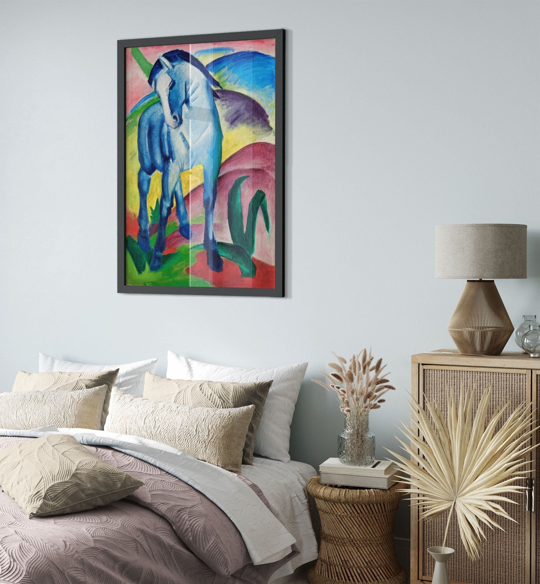 Franz Marc The Blue Horse Framed Print Franz Marc Framed Print Framed 1911 UK, EU USA Domestic Shipping - WallArtPrints4U