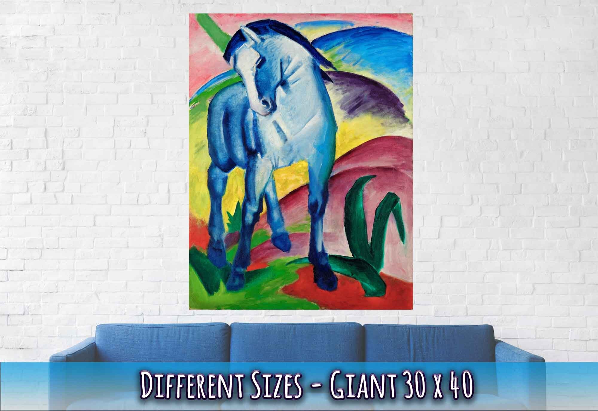 Franz Marc The Blue Horse Poster Franz Marc Poster Print 1911 - WallArtPrints4U