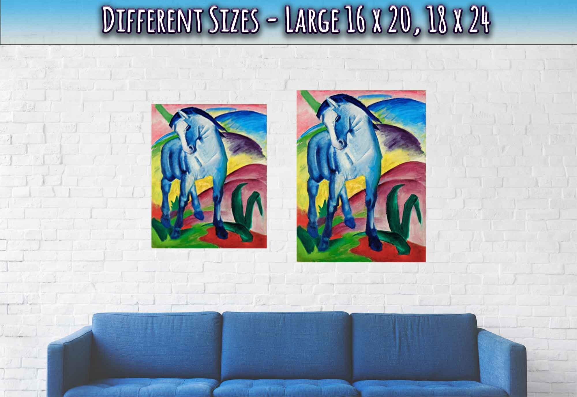 Franz Marc The Blue Horse Poster Franz Marc Poster Print 1911 - WallArtPrints4U