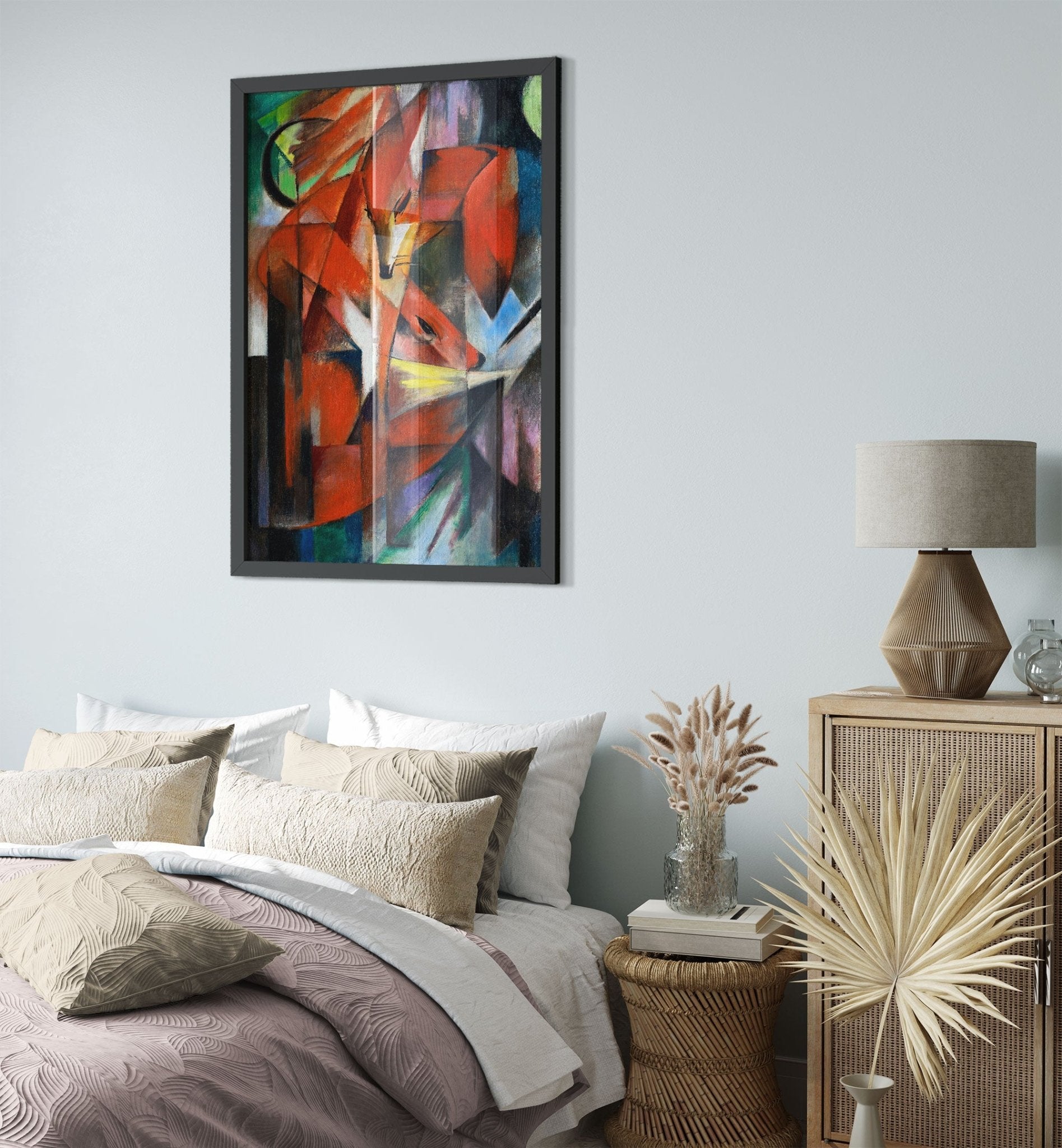 Franz Marc The Foxes Framed Print Framed The Foxes 1913 UK EU USA Domestic Shipping - WallArtPrints4U
