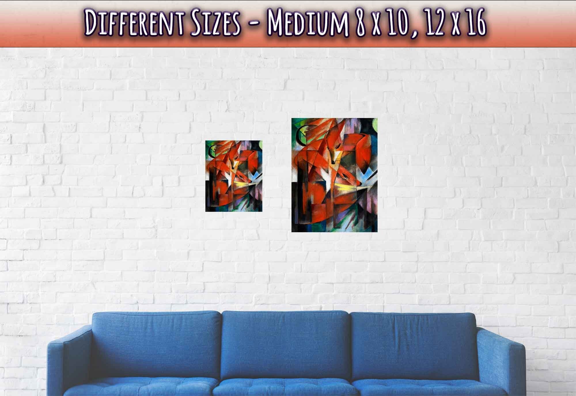 Franz Marc The Foxes Poster Print The Foxes 1913 - WallArtPrints4U