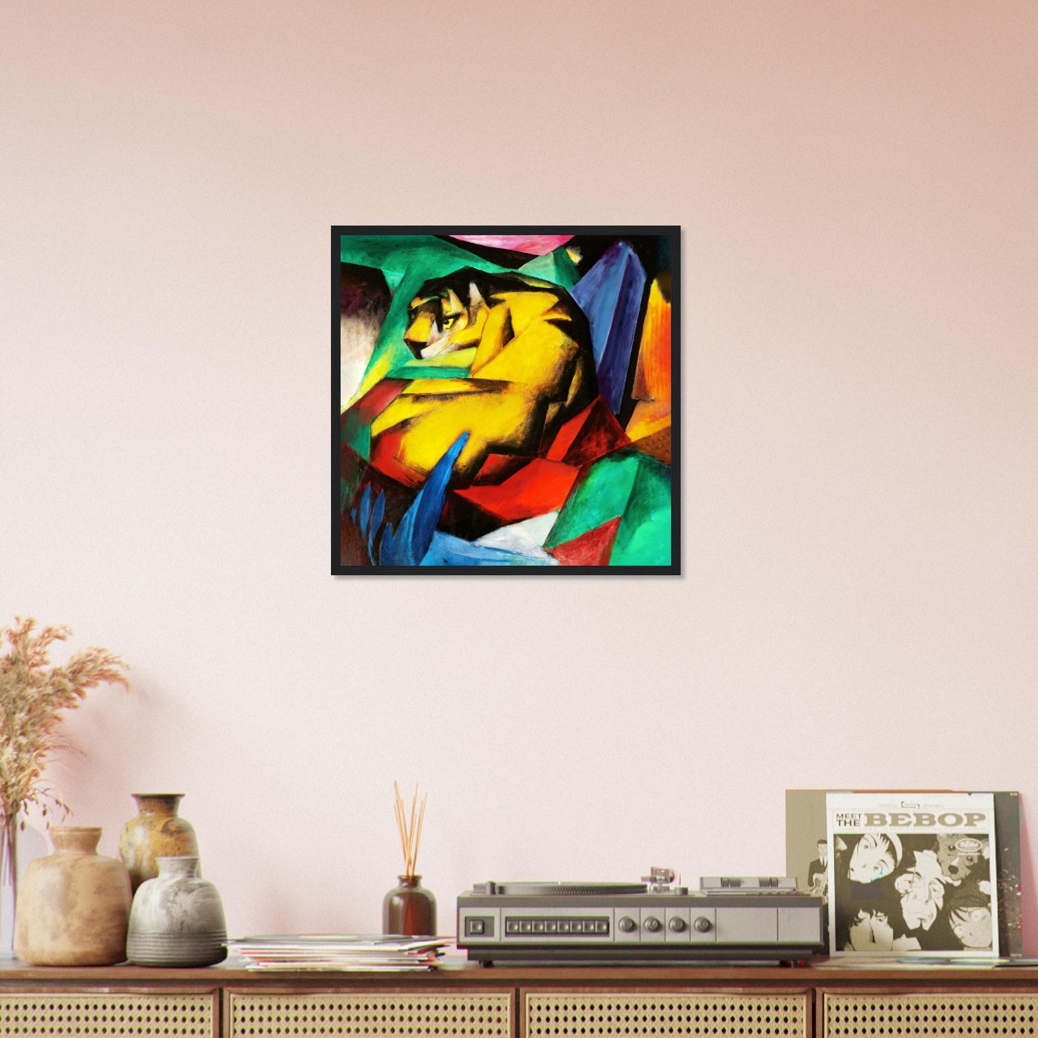 Franz Marc The Tiger Framed Print Franz Marc Framed Print Framed 1912 - WallArtPrints4U