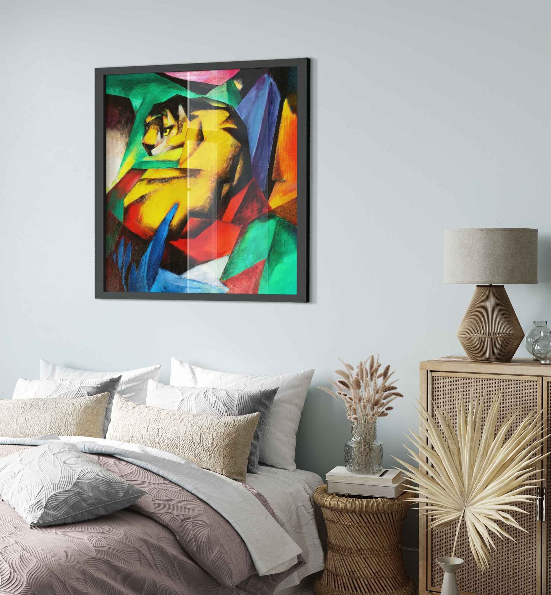 Franz Marc The Tiger Framed Print Franz Marc Framed Print Framed 1912 - WallArtPrints4U