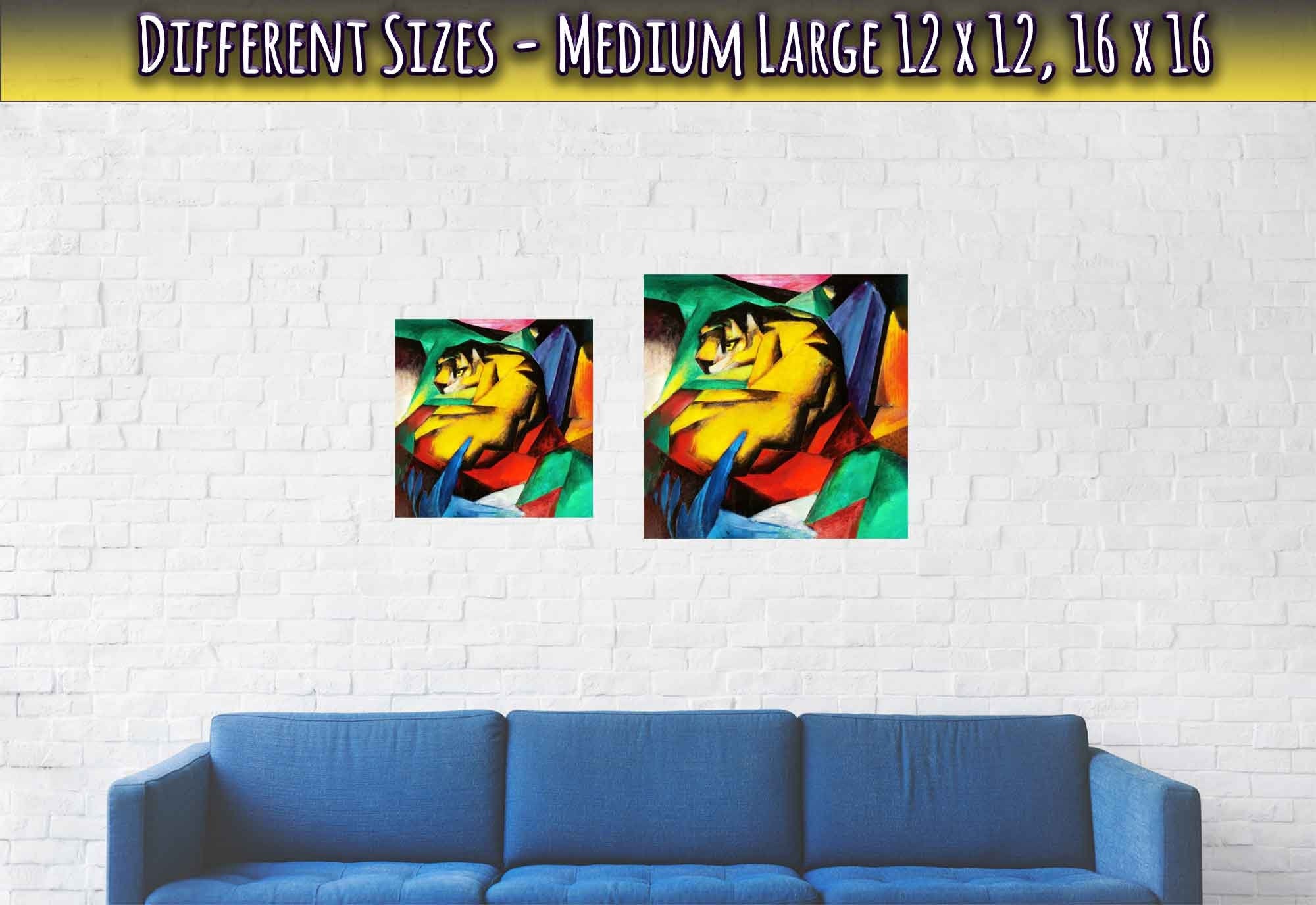 Franz Marc The Tiger Poster Franz Marc Poster Print 1912 - WallArtPrints4U