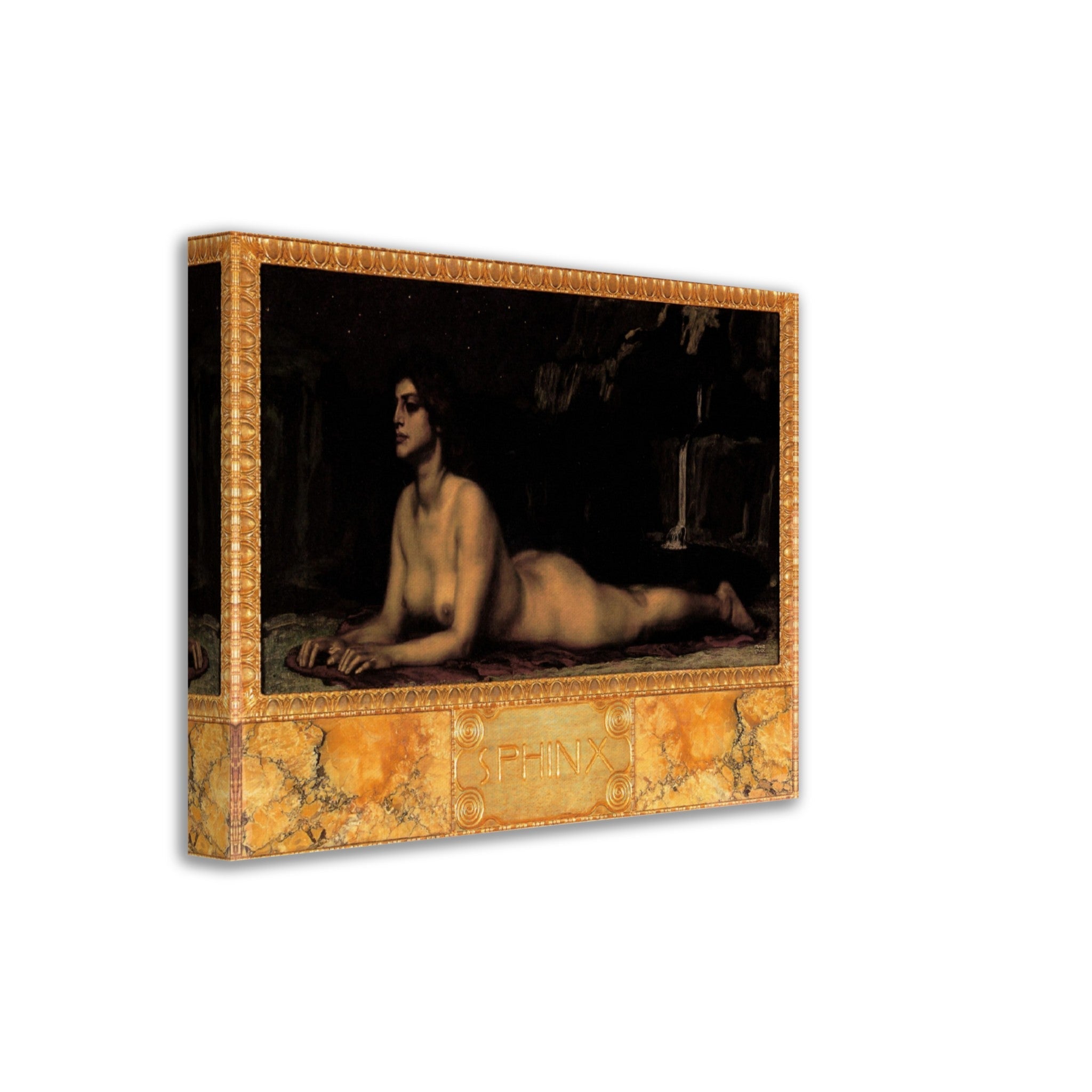 Franz Von Stuck Canvas, Sphinx 1904 Franz Von Stuck Canvas Print - WallArtPrints4U