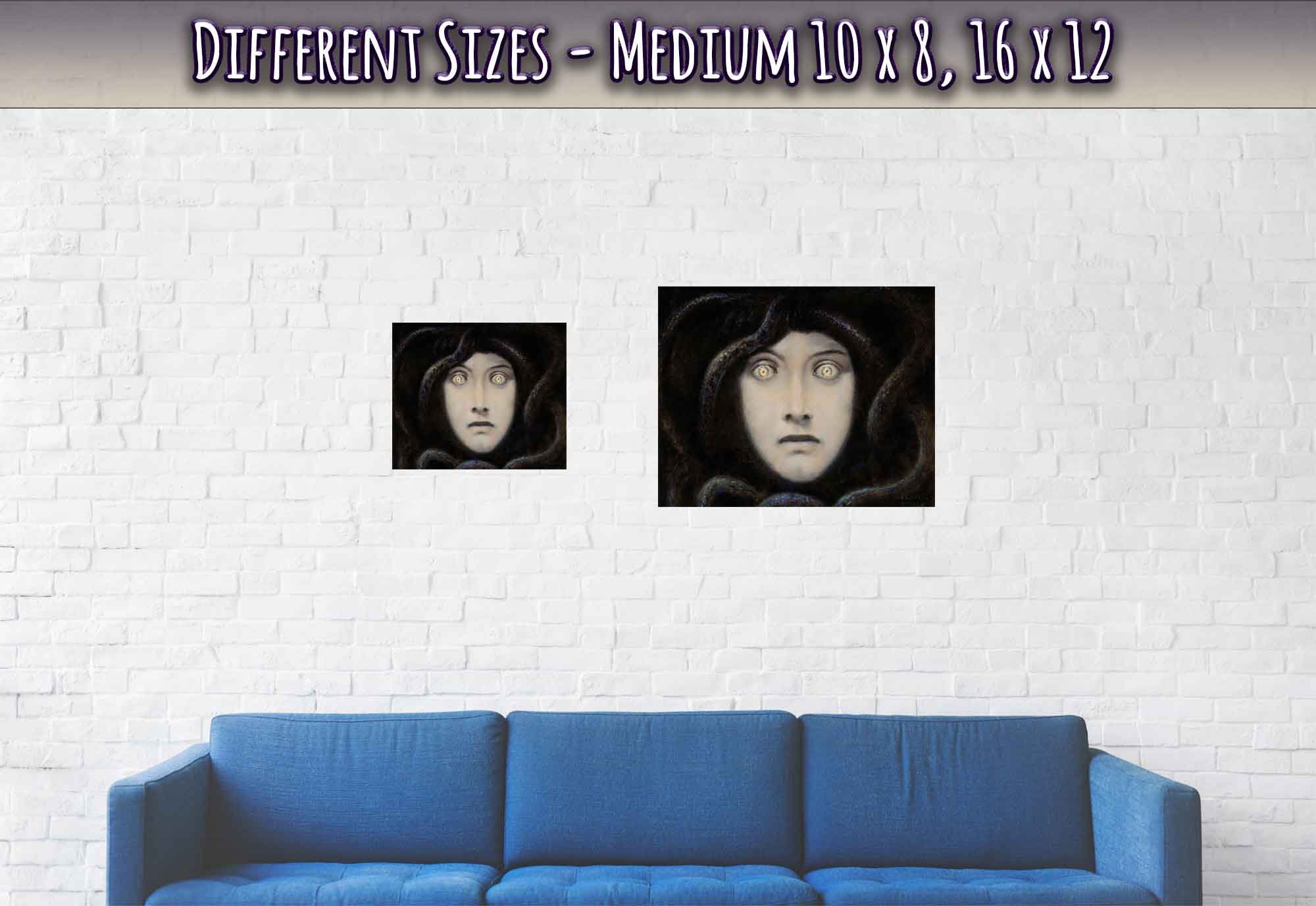 Franz Von Stuck Poster, Medusa 1892 Von Stuck Print - WallArtPrints4U