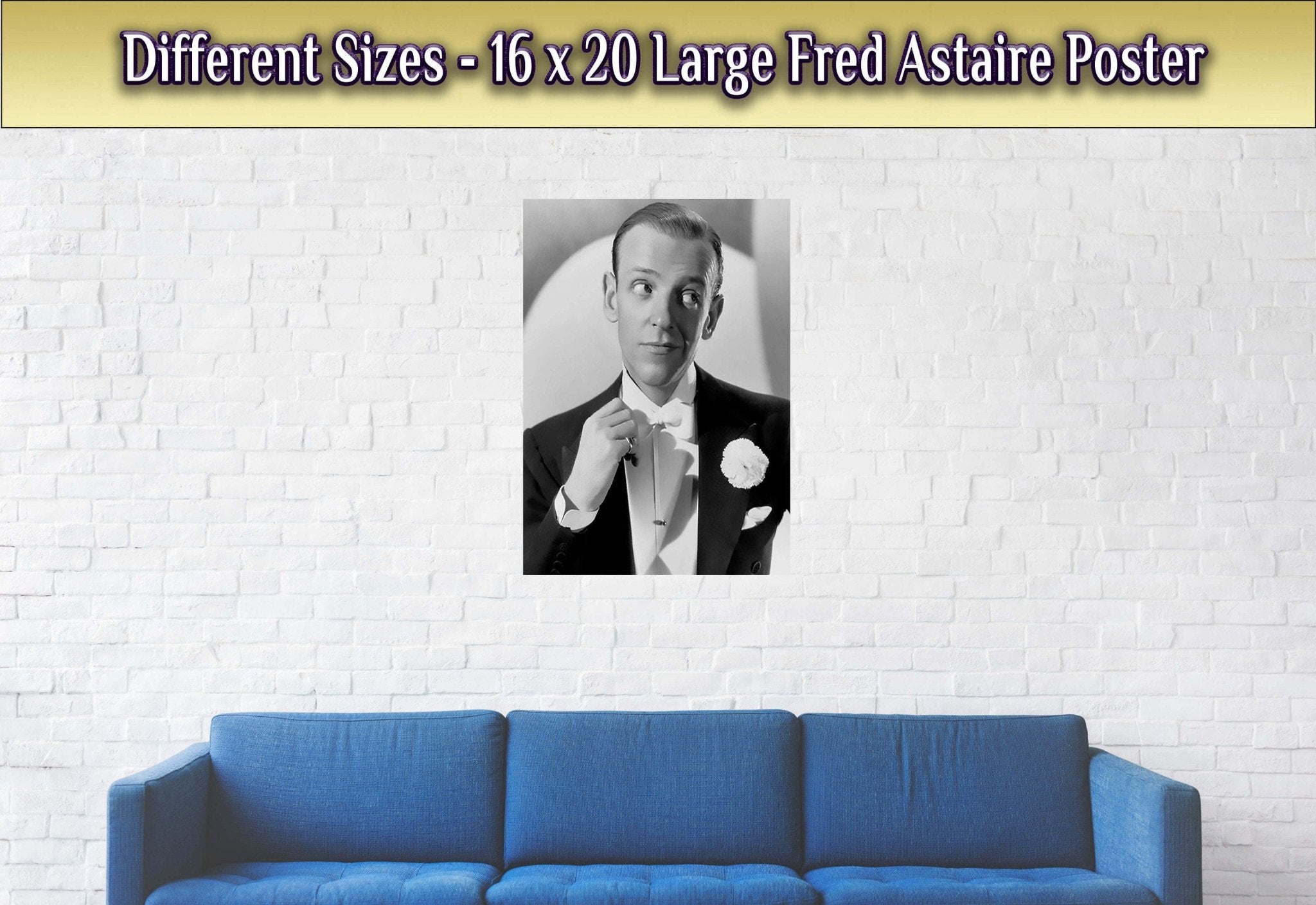 Fred Astaire Poster, America Dancer, Singer, Vintage Photo, Fred Astaire Print, Silver Screen Star - WallArtPrints4U