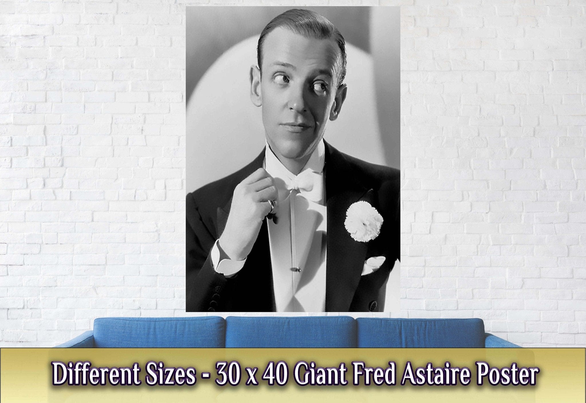 Fred Astaire Poster, America Dancer, Singer, Vintage Photo, Fred Astaire Print, Silver Screen Star - WallArtPrints4U
