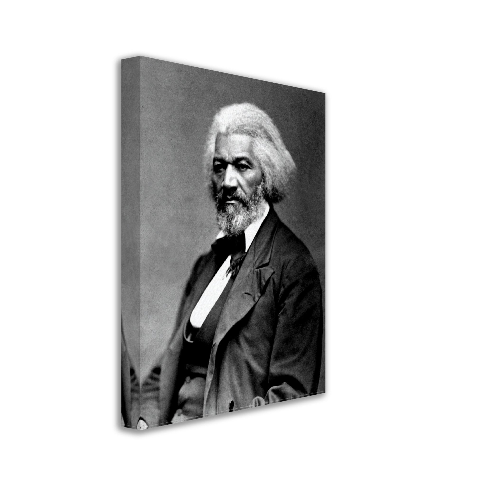 Frederick Douglass Canvas, Abolitionist From 1879, Vintage Photo Portrait - Frederick Douglass Canvas Print - WallArtPrints4U