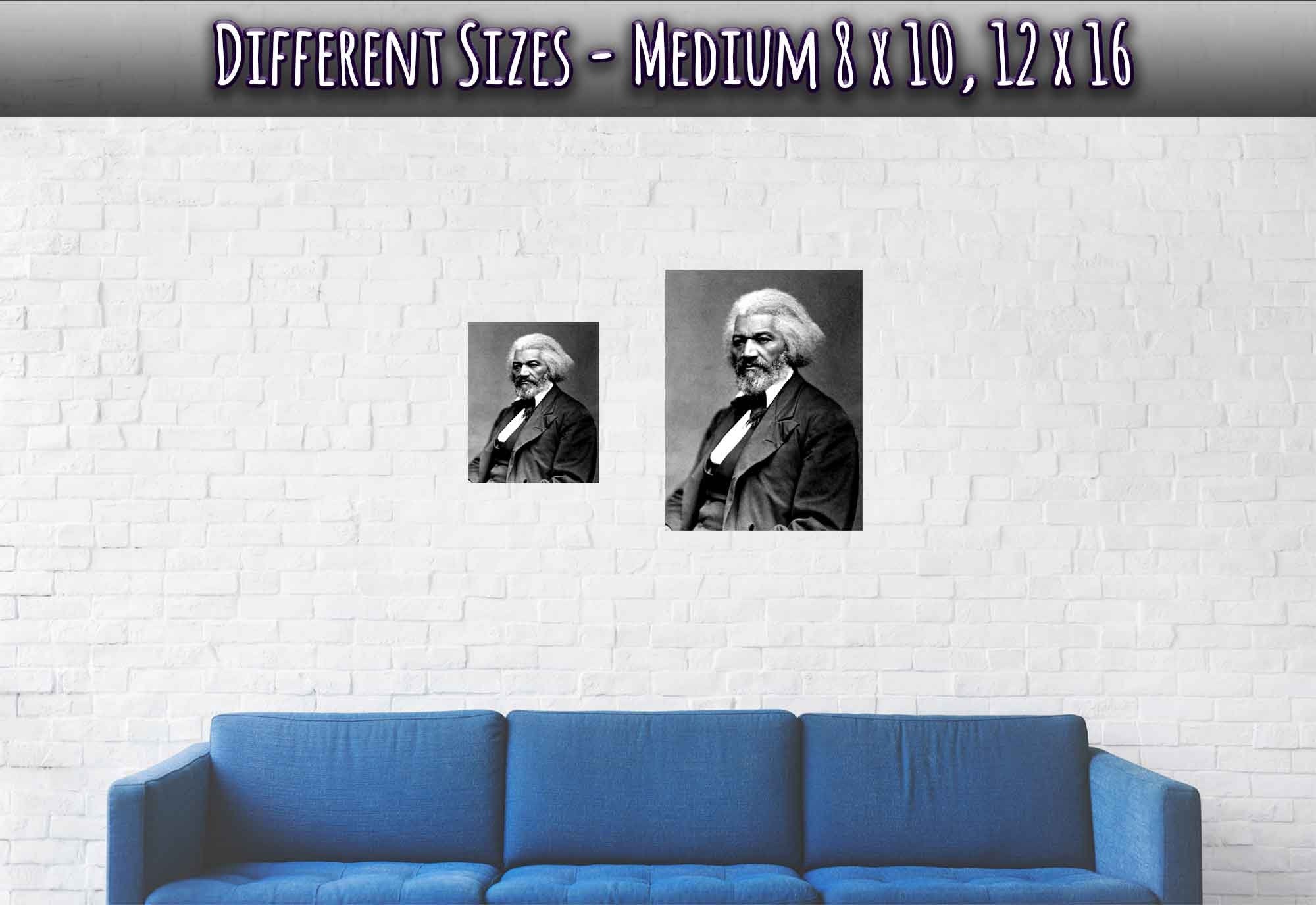 Frederick Douglass Poster, Abolitionist From 1879, Vintage Photo Portrait - Frederick Douglass Print - WallArtPrints4U