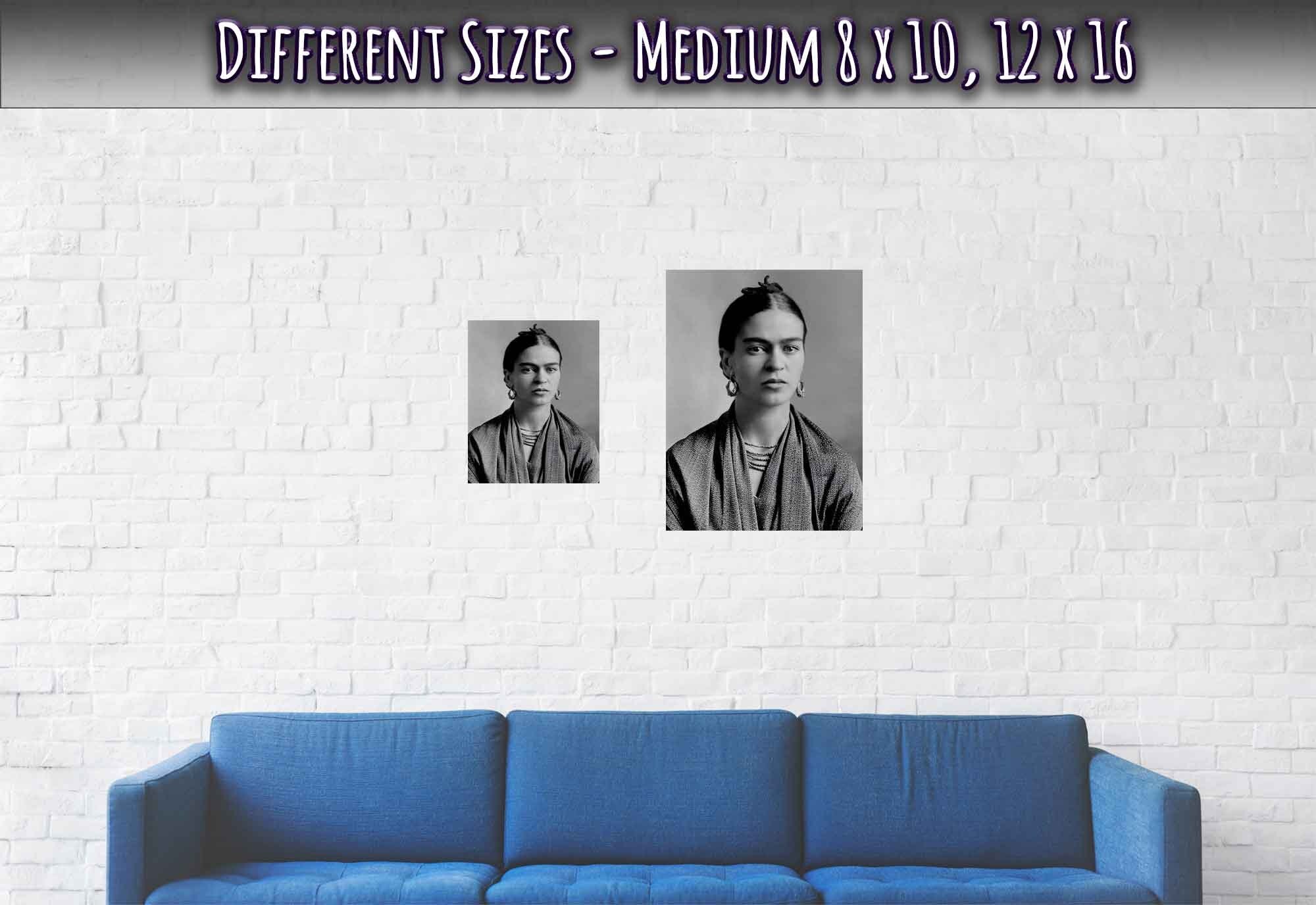 Frida Kahlo Poster, Vintage Photo Portrait - Frida Kahlo Print - WallArtPrints4U
