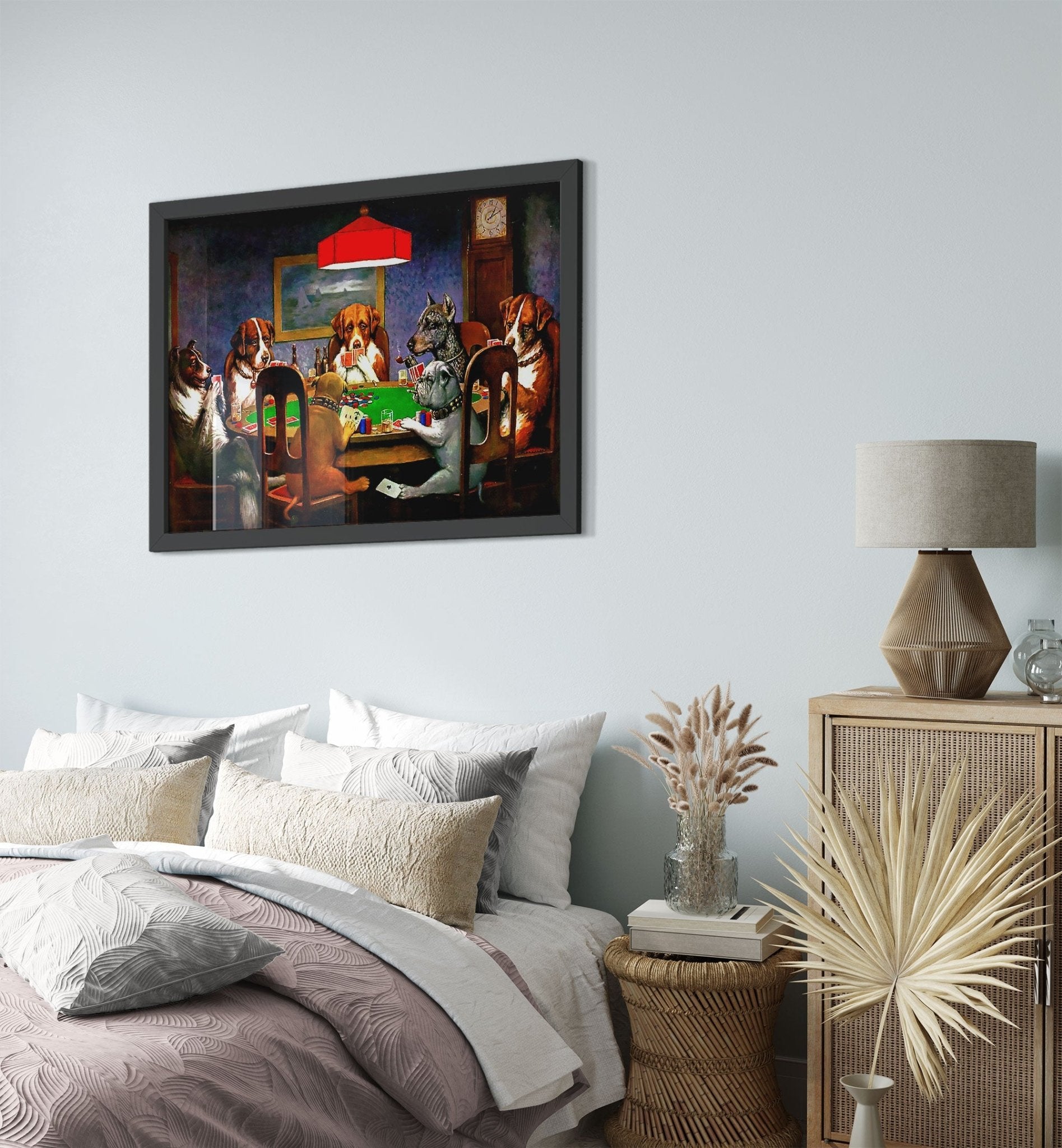 Friend In Need Framed, Dogs Playing Poker Framed - Friend In Need Framed Print - Cassius Marcellus Coolidge - WallArtPrints4U