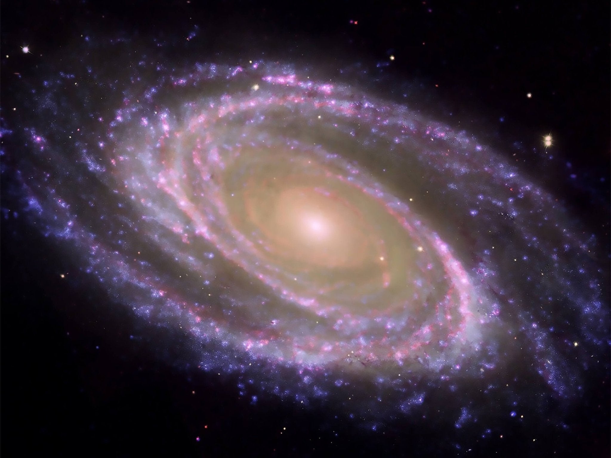 Galaxy Canvas, Galaxy Wall Art, Brightest Galaxy Ursa Major Constellation Hubble Telescope - WallArtPrints4U